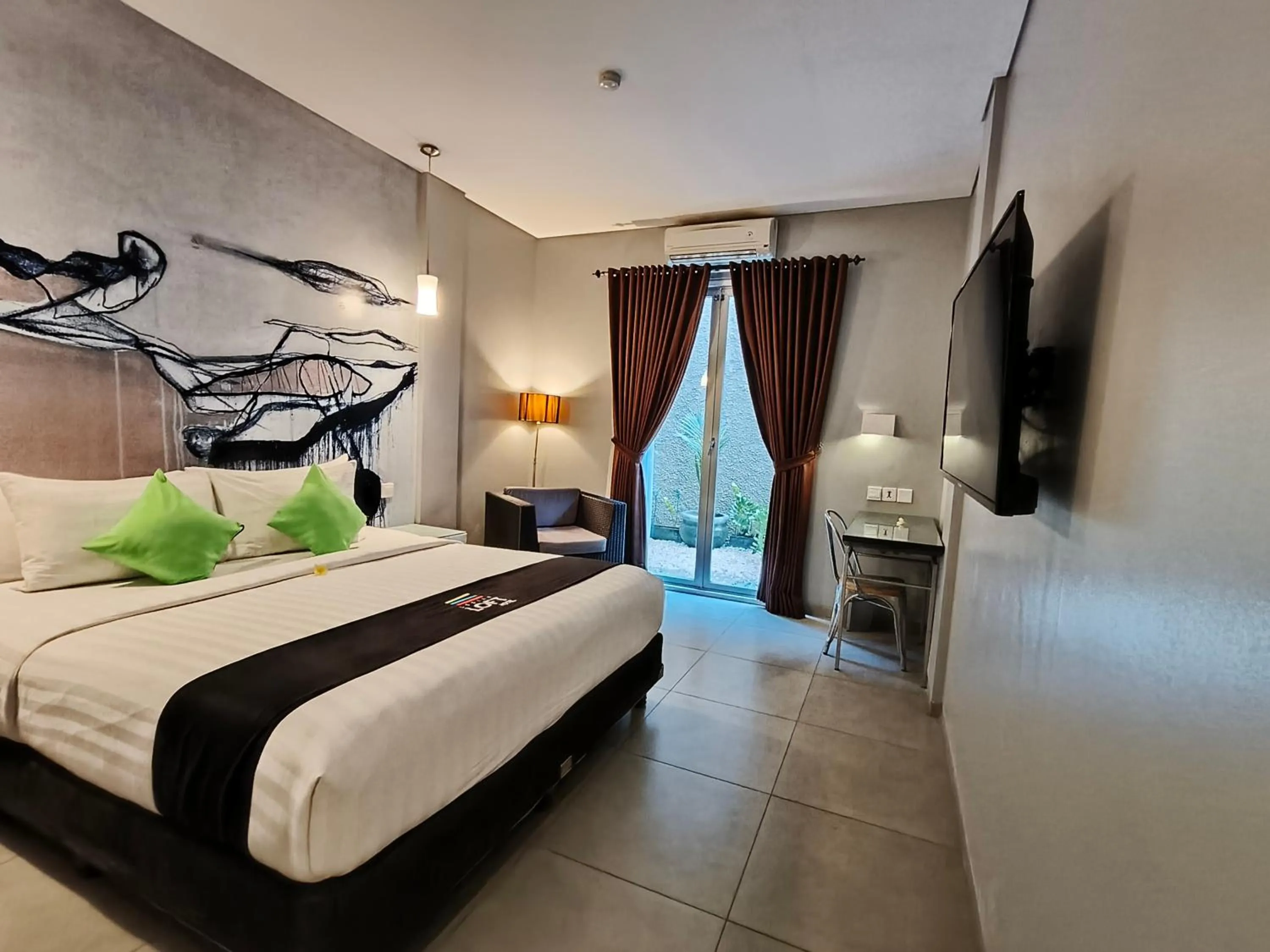 Bedroom, Bed in Loft Legian Hotel Bali