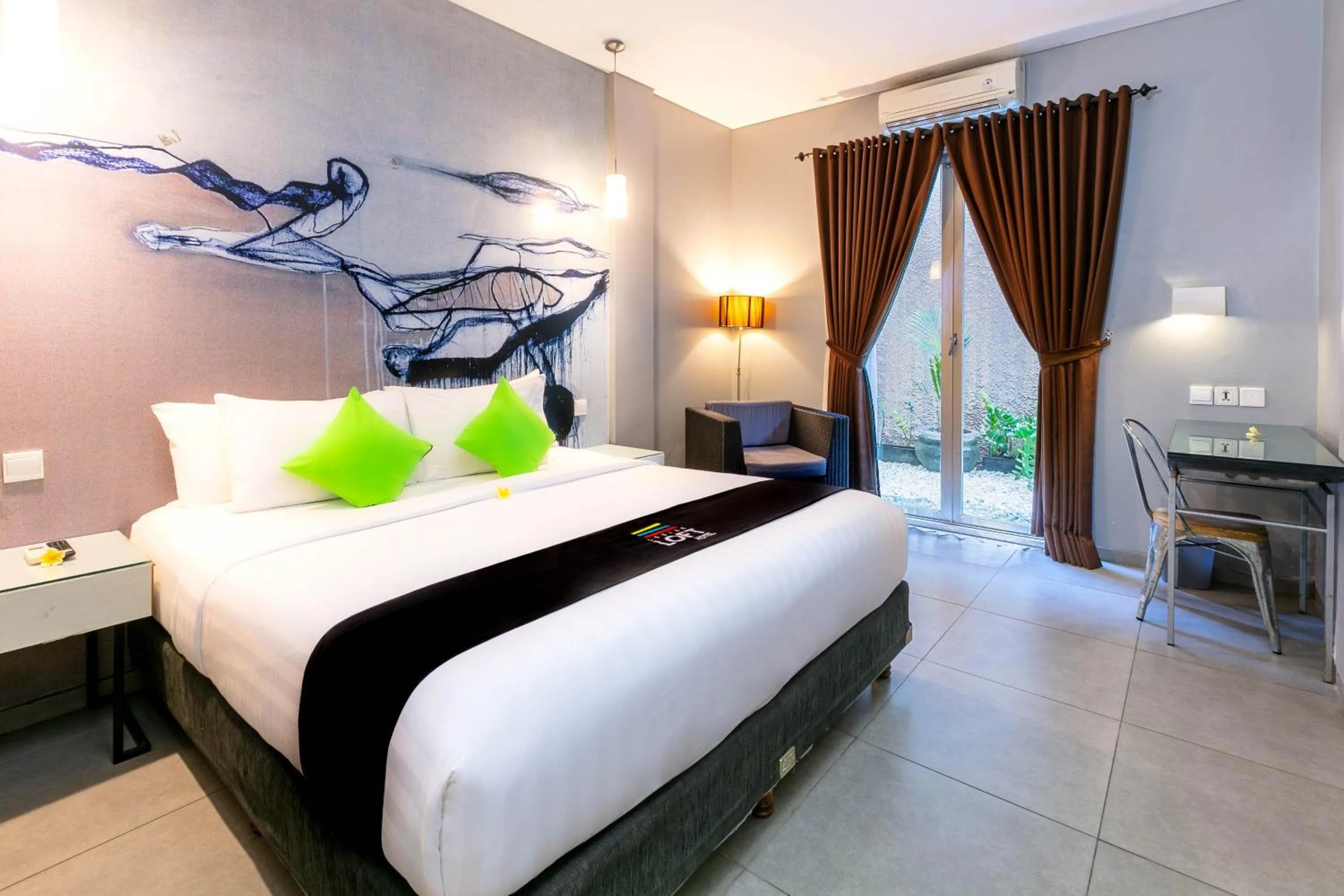 Bedroom, Bed in Loft Legian Hotel Bali