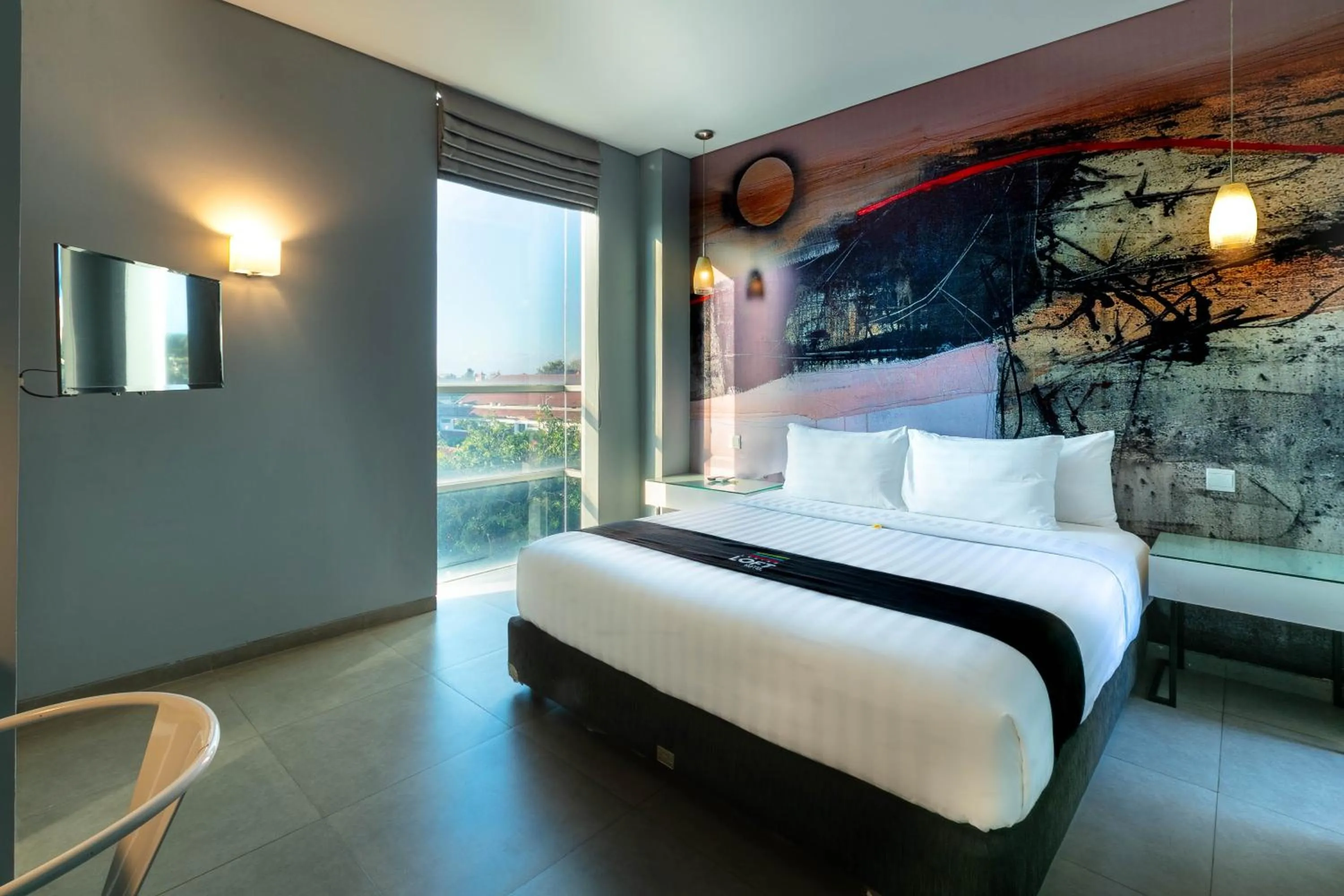 Bedroom, Bed in Loft Legian Hotel Bali