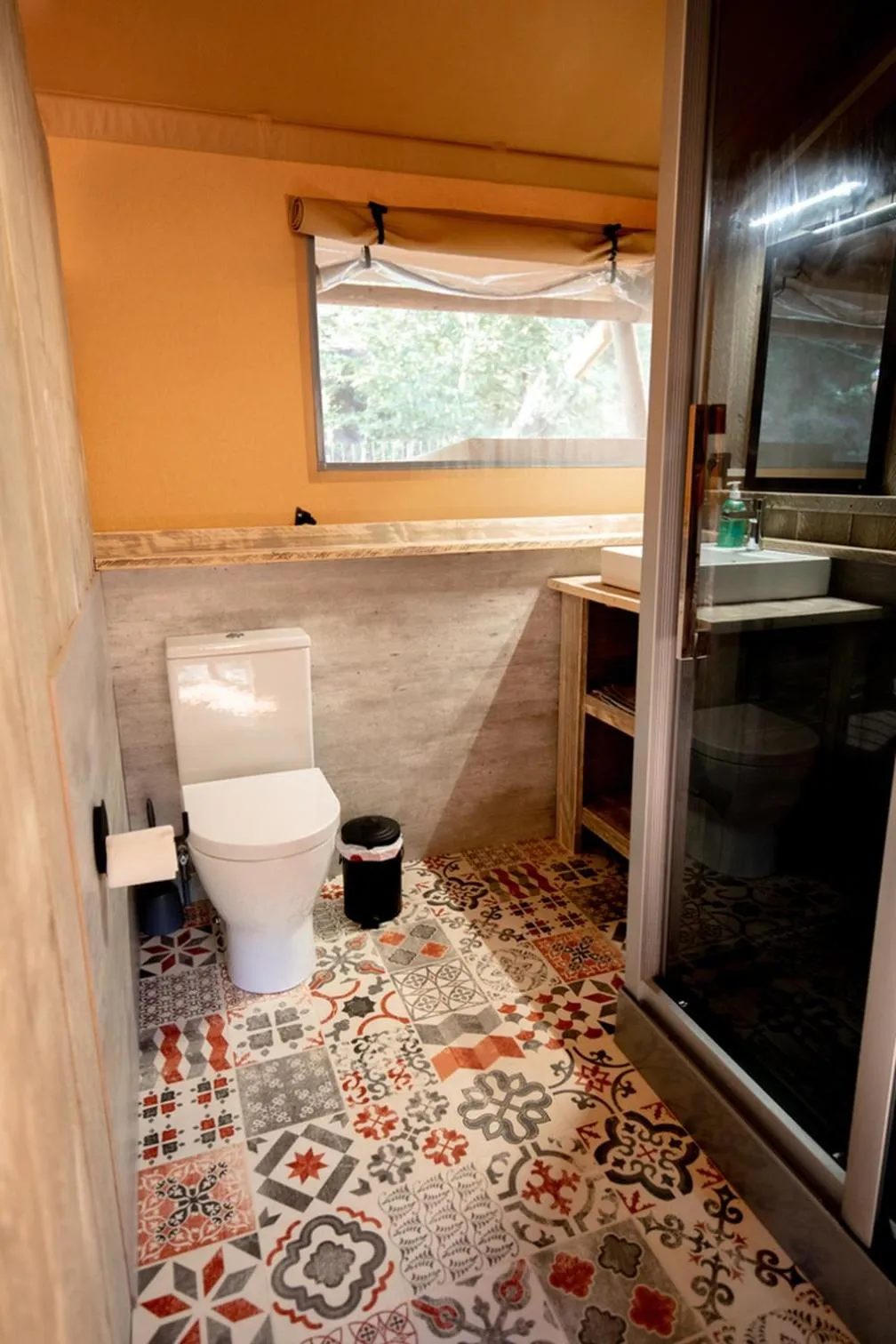 Bathroom in Glamping Can Bora Lodges