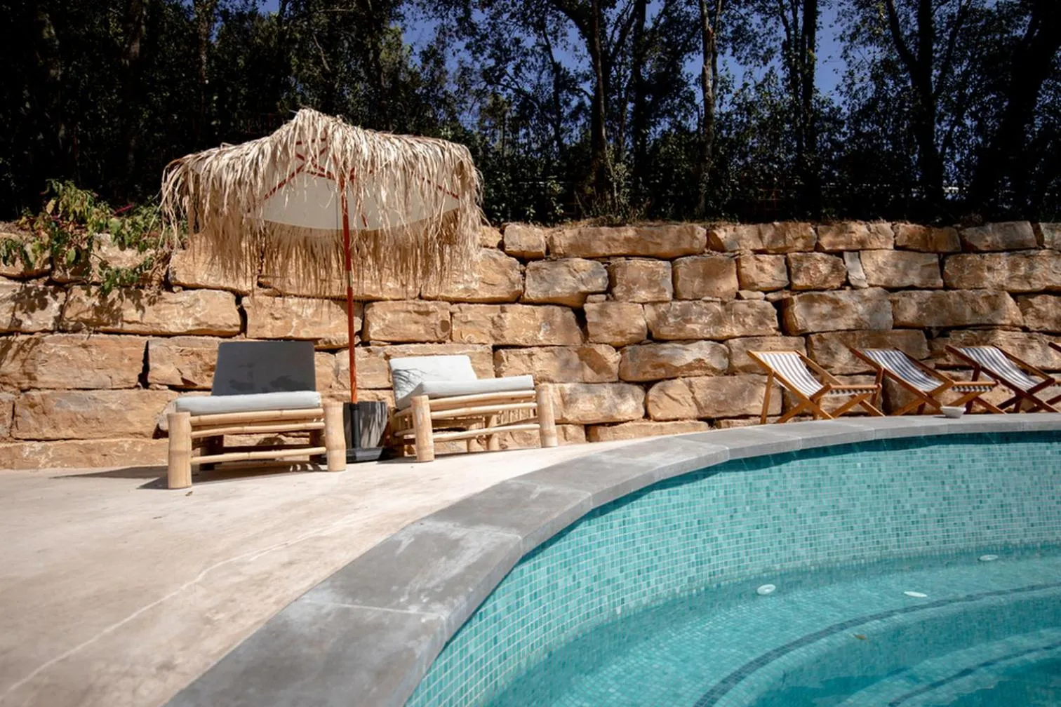 Swimming pool in Glamping Can Bora Lodges