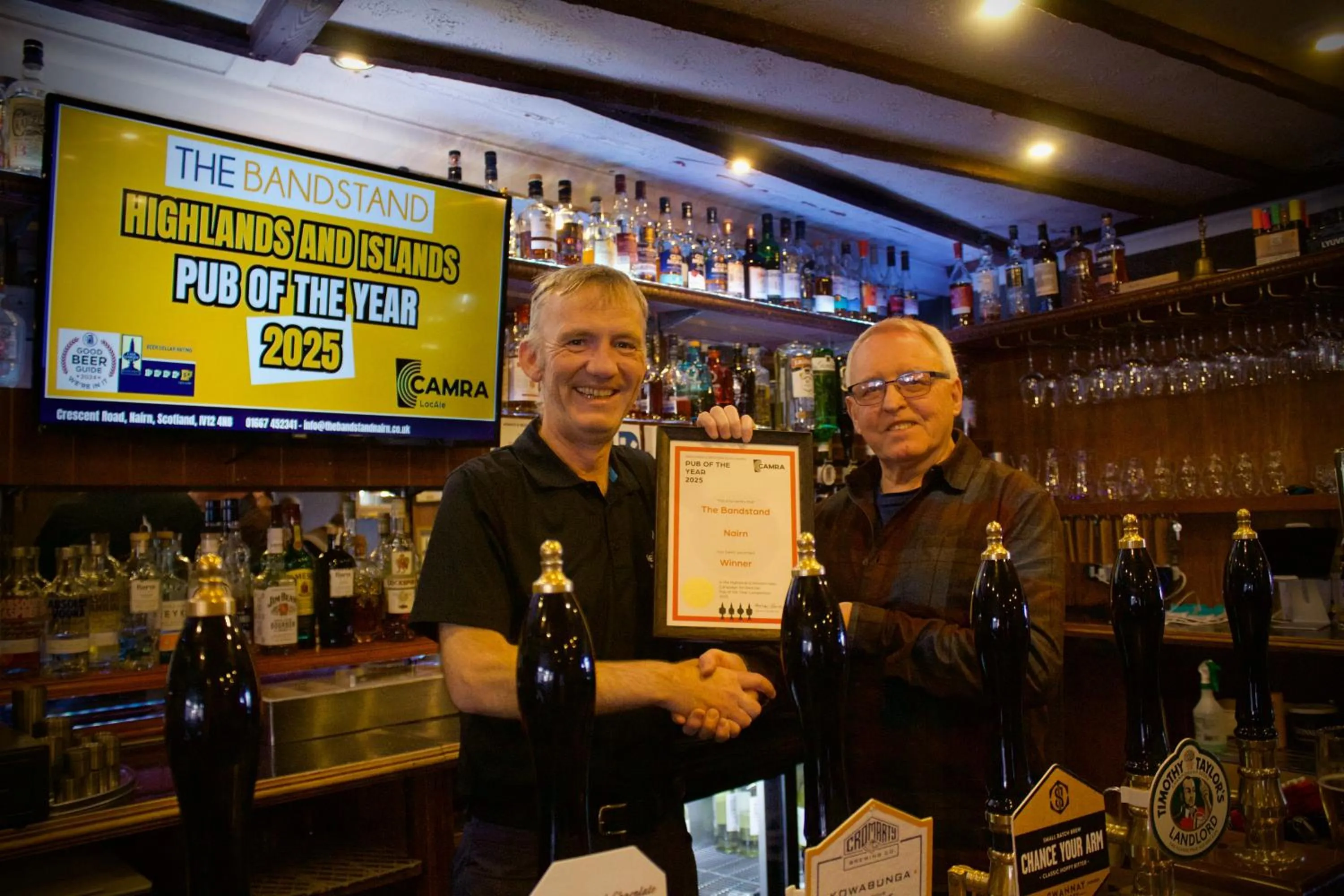 Certificate/Award in The Bandstand