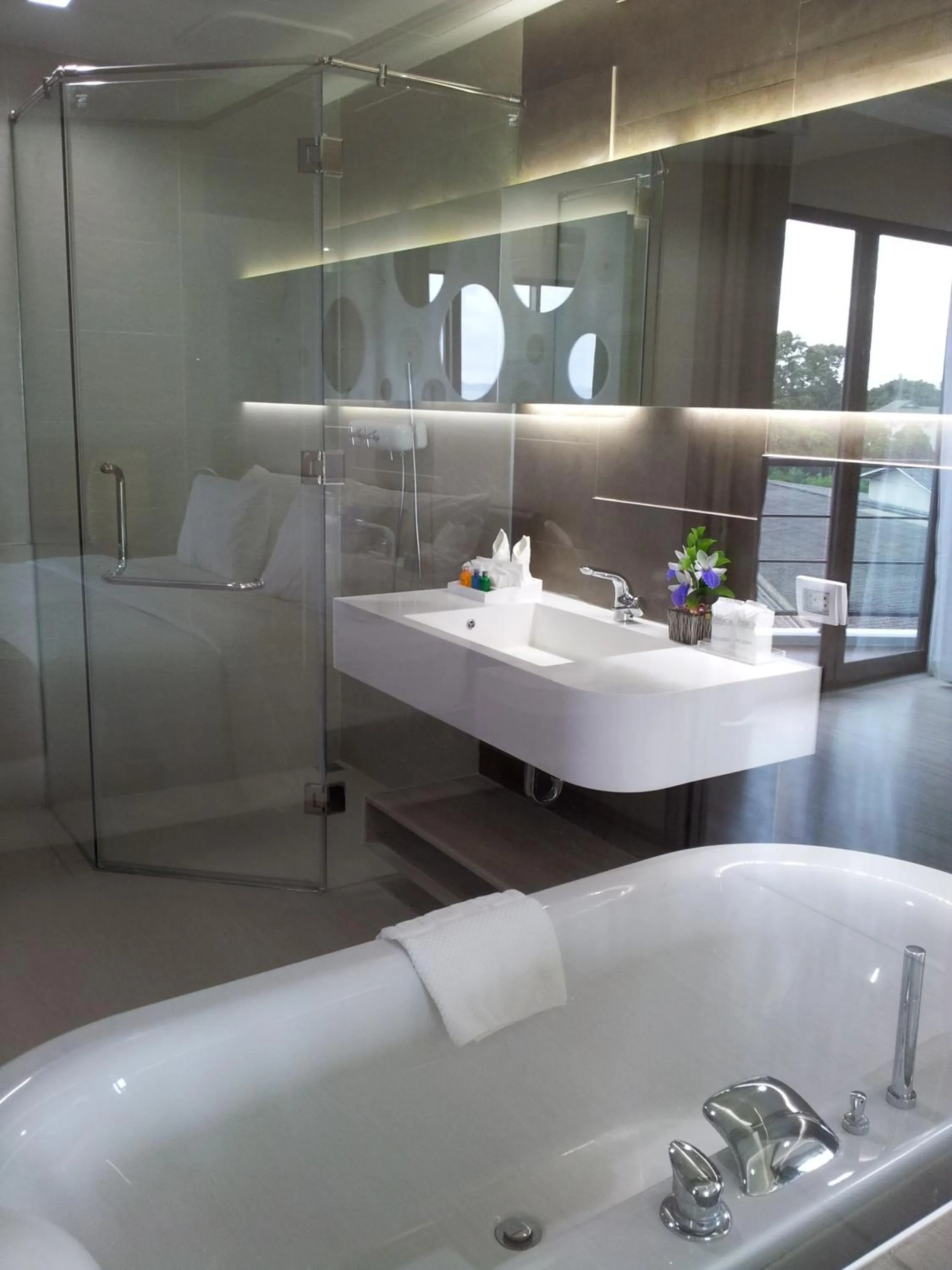 Bathroom in Pattaya Discovery Beach Hotel - SHA Extra Plus