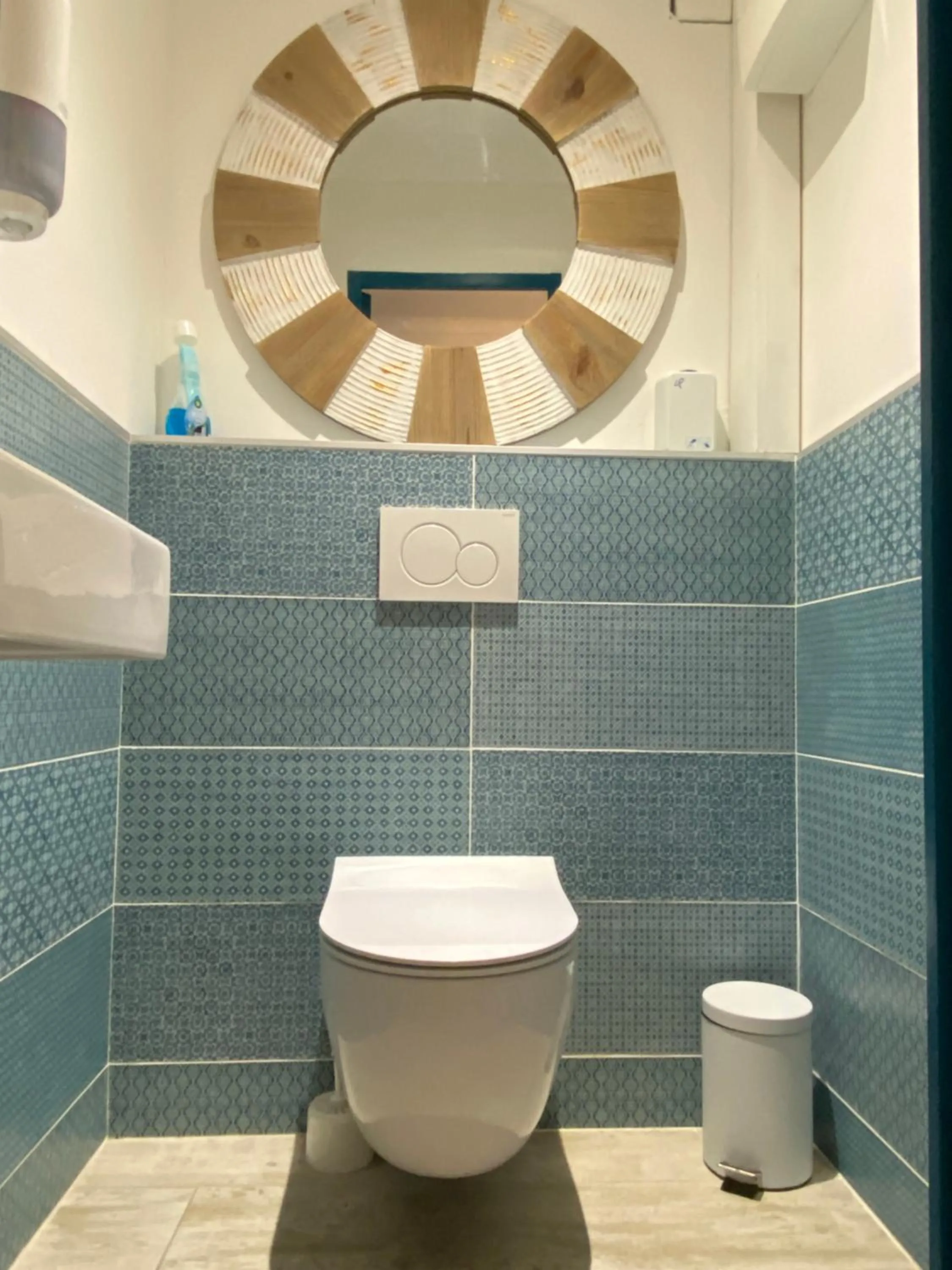 Toilet in Hôtel Le Neptune en Camargue