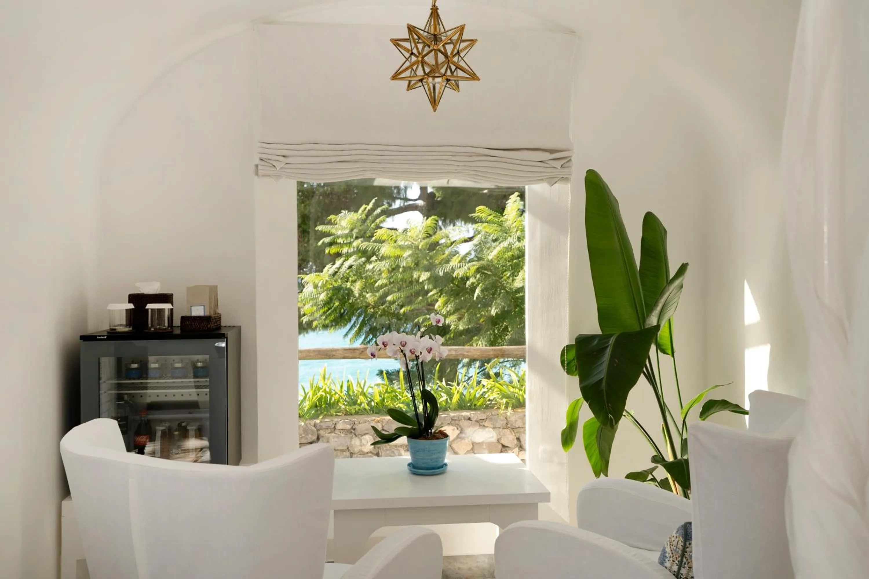 Seating area in Villa Treville