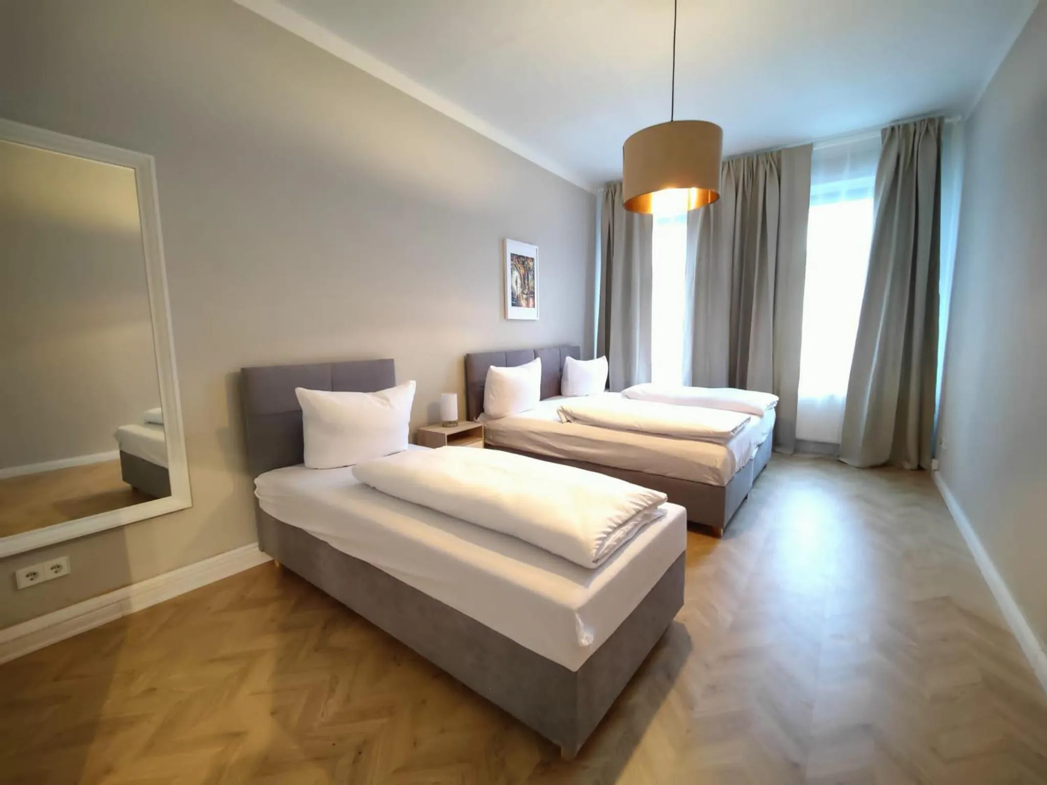 Bed in Zollikof Aparts - Sauna & Studioapartments