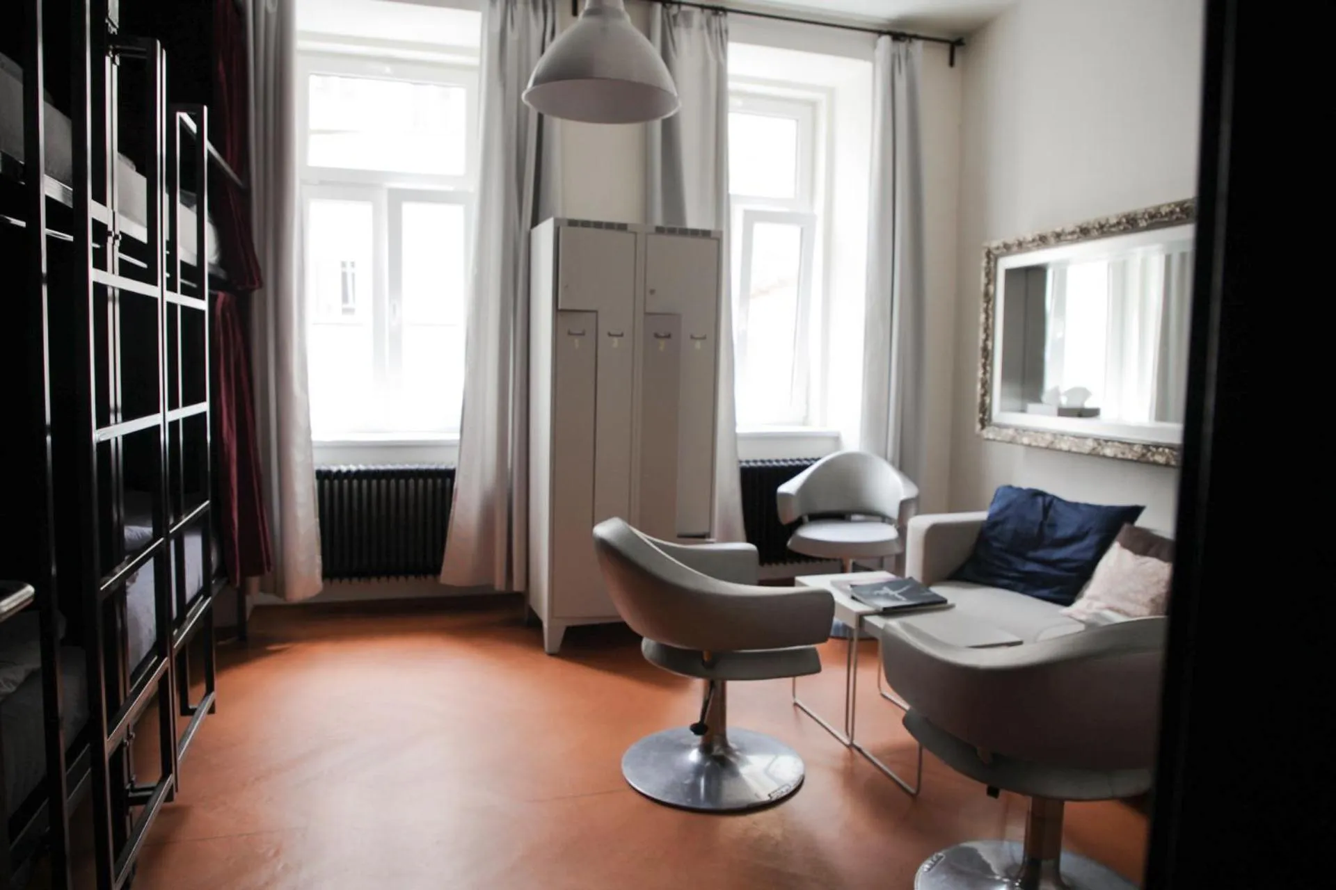 Seating area in Wake Up Wellness Hostel