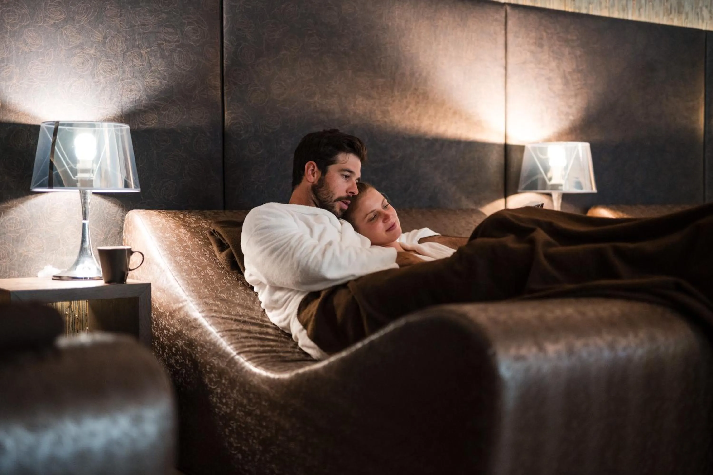 Sauna, Bed in Hotel Ideal Park