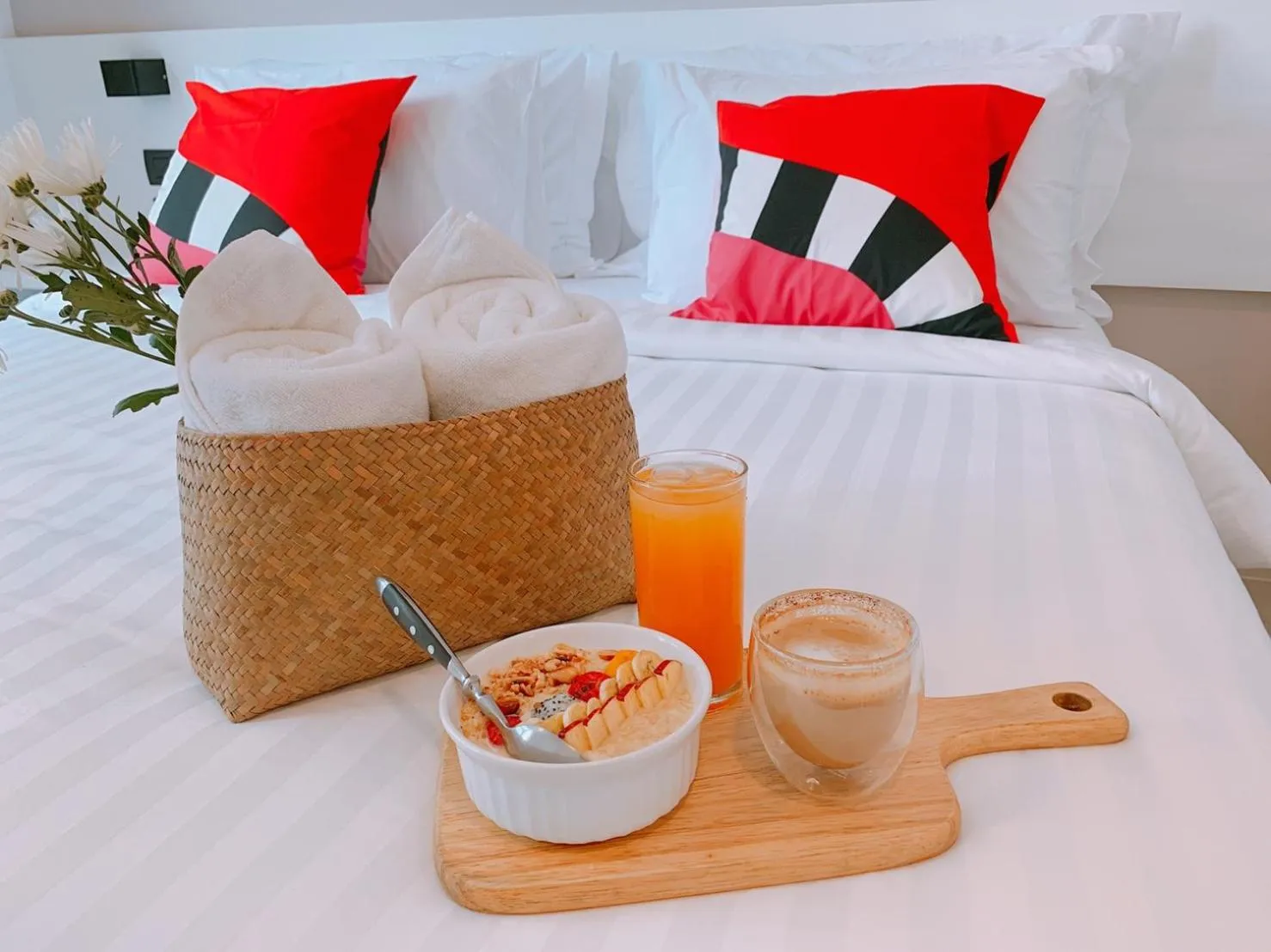 Bed in Blue Tao Beach Hotel - SHA Plus