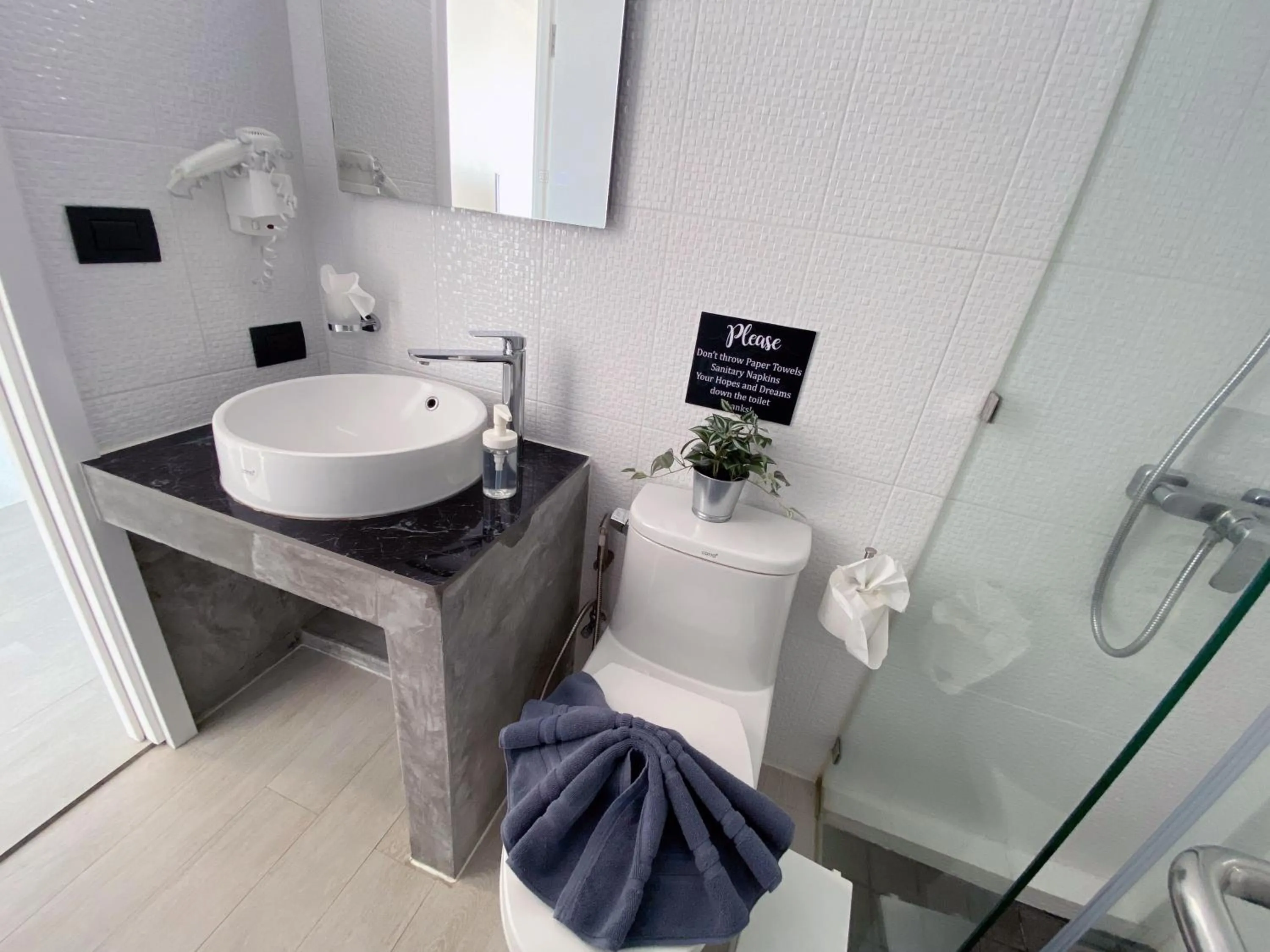 Bathroom in Blue Tao Beach Hotel - SHA Plus