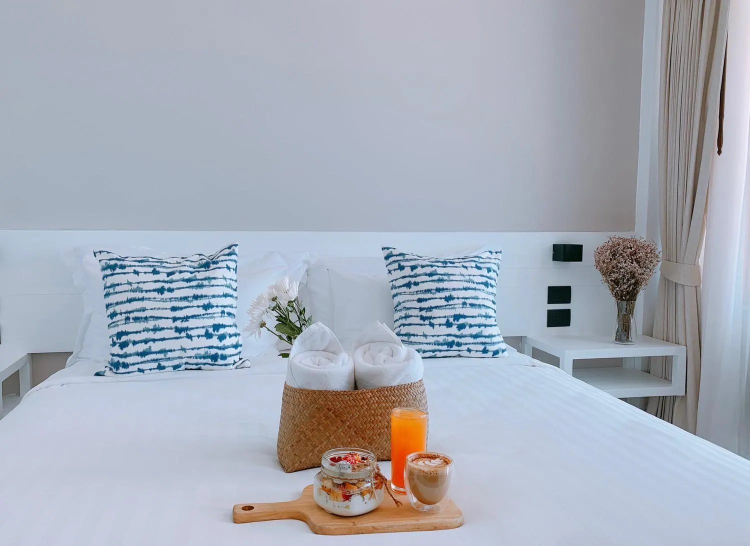 Bed in Blue Tao Beach Hotel - SHA Plus