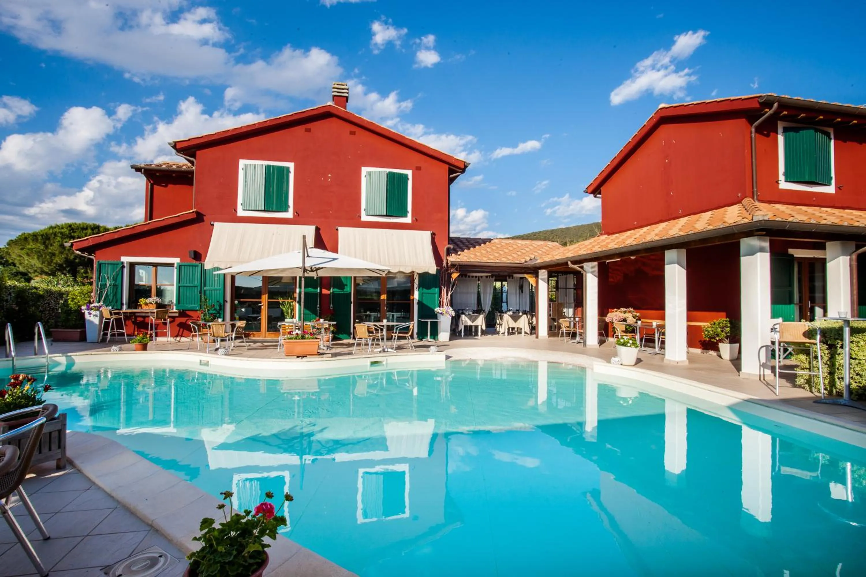Pool view in Hotel La Posta di Torrenova