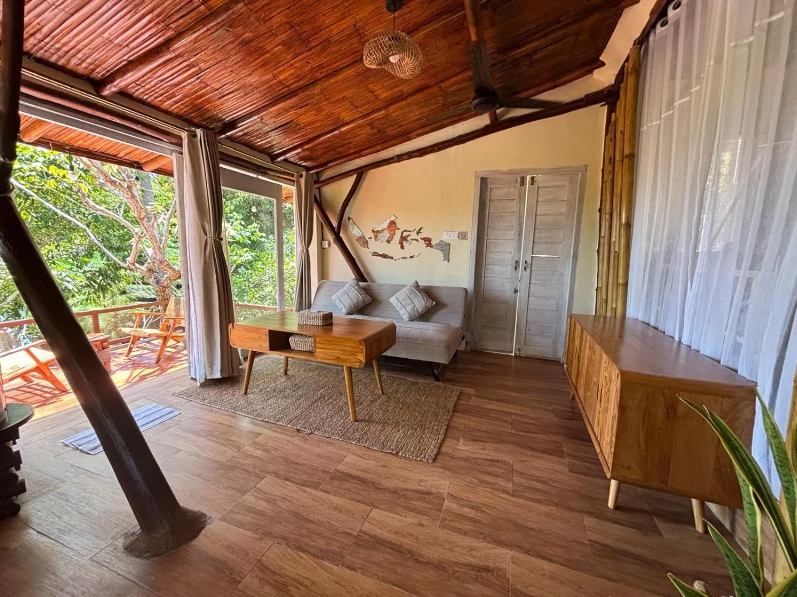 Living room in Gading Tree House