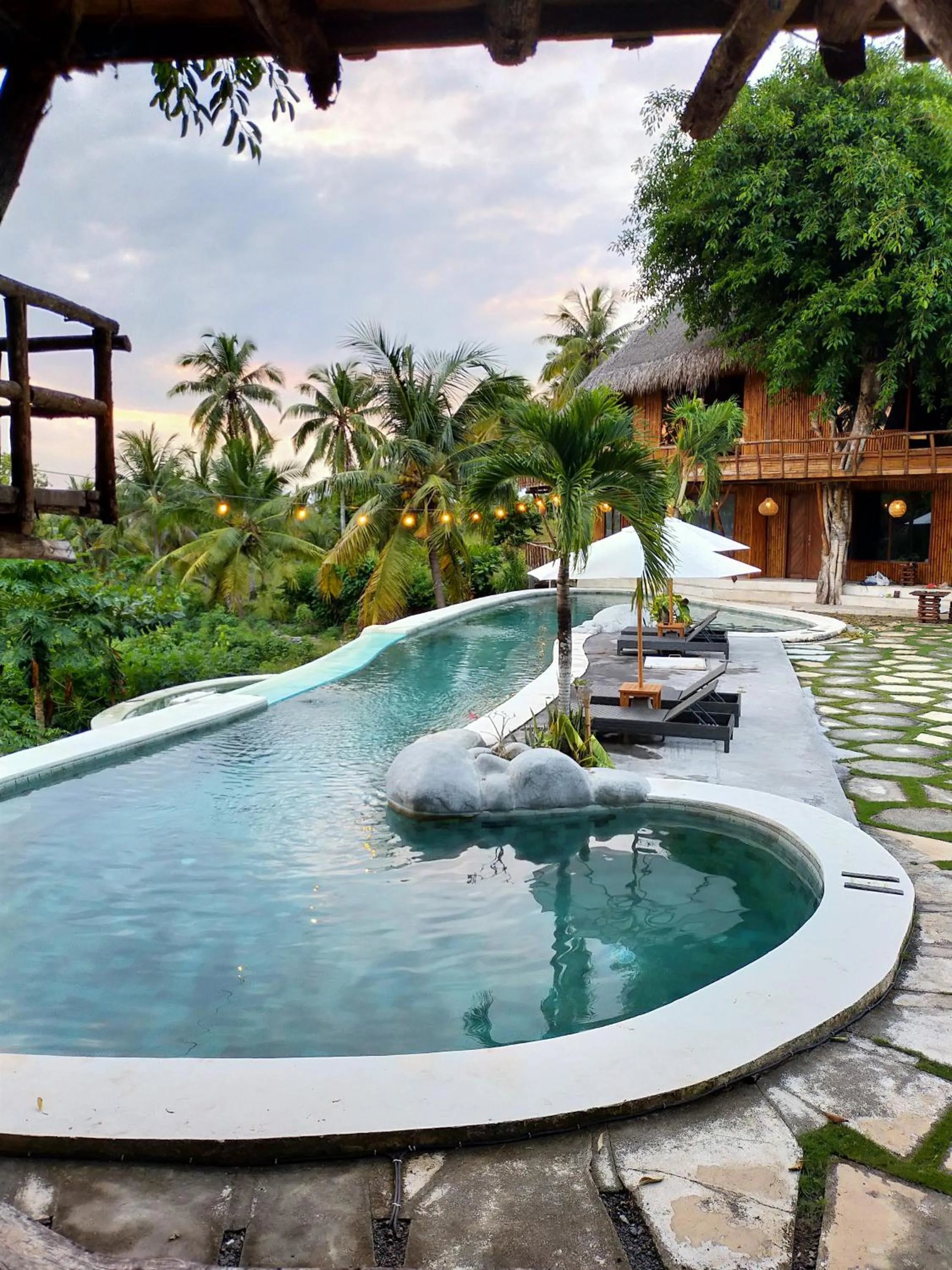 Swimming pool in Gading Tree House