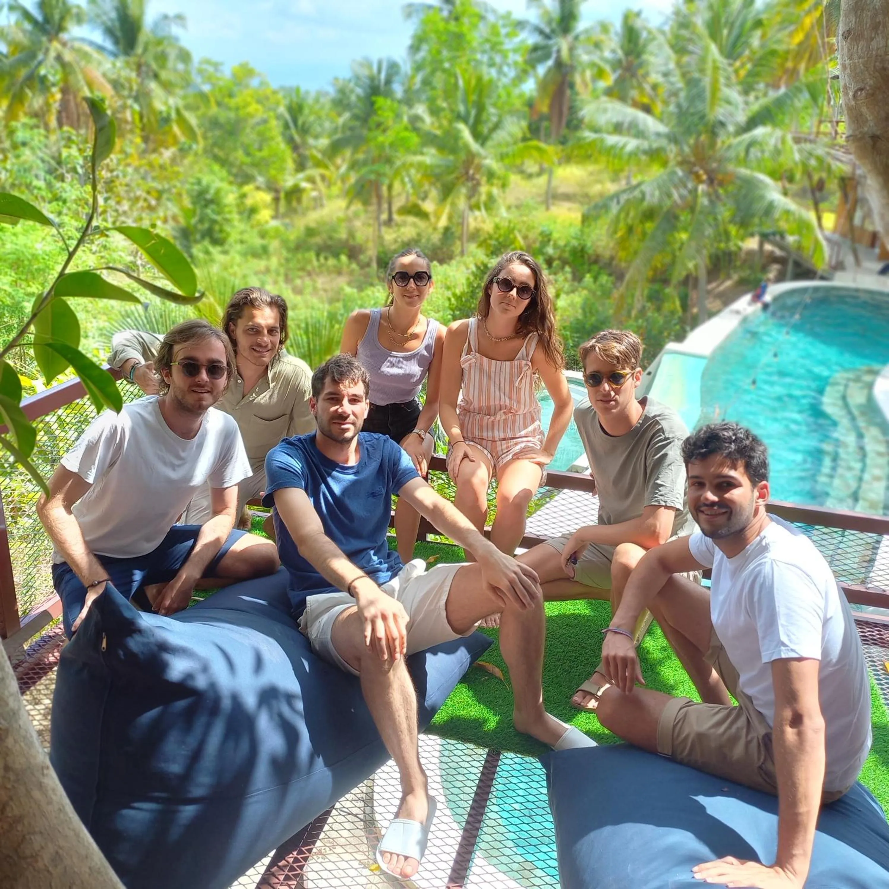 group of guests in Gading Tree House