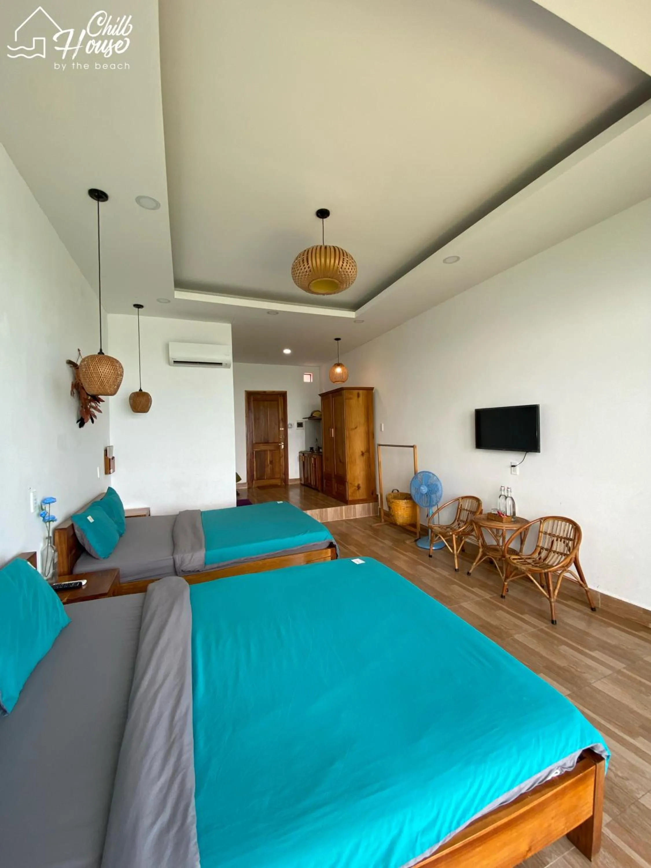 Coffee/tea facilities, Bed in CHILL HOUSE by the beach