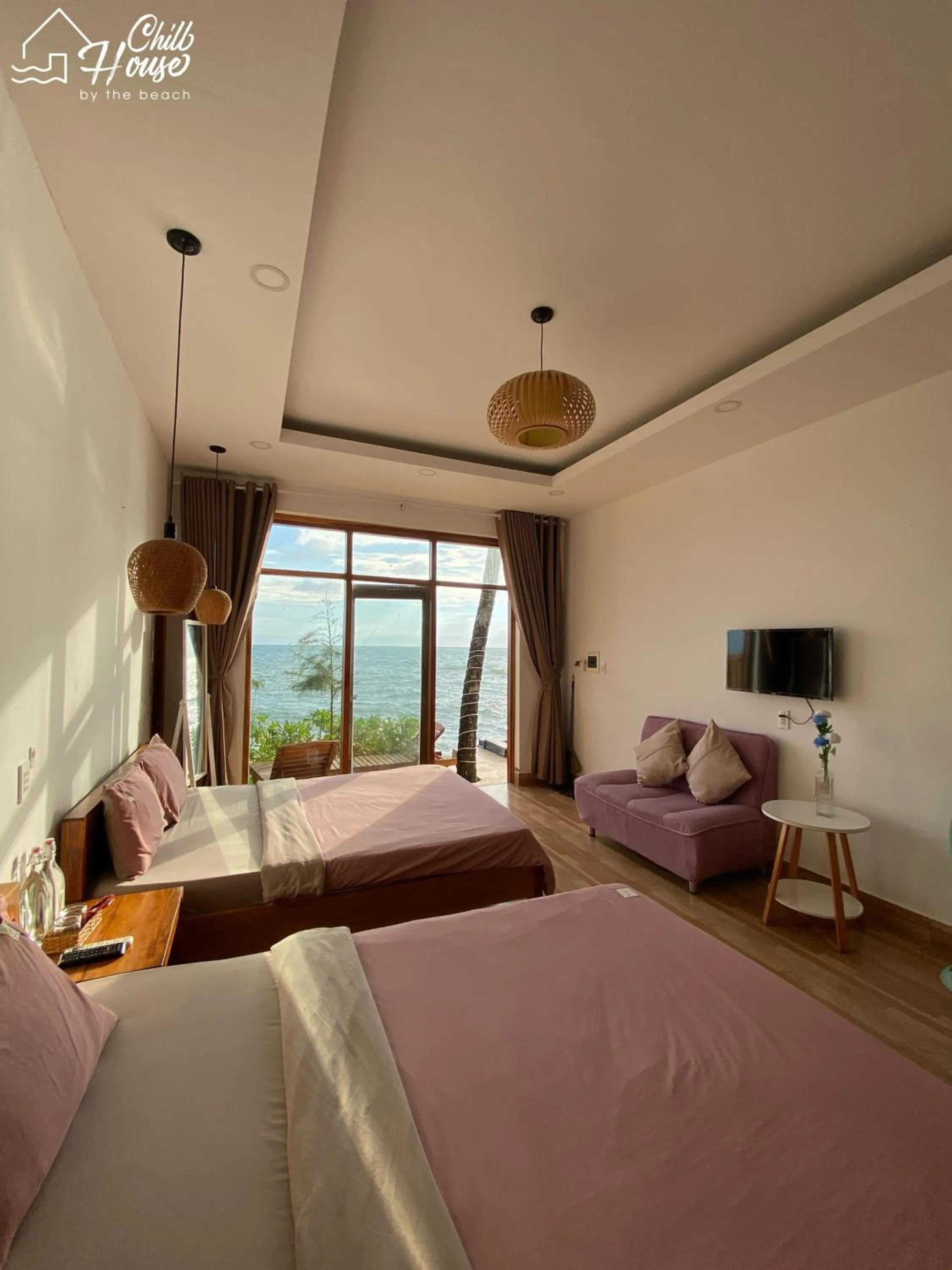 Bed in CHILL HOUSE by the beach