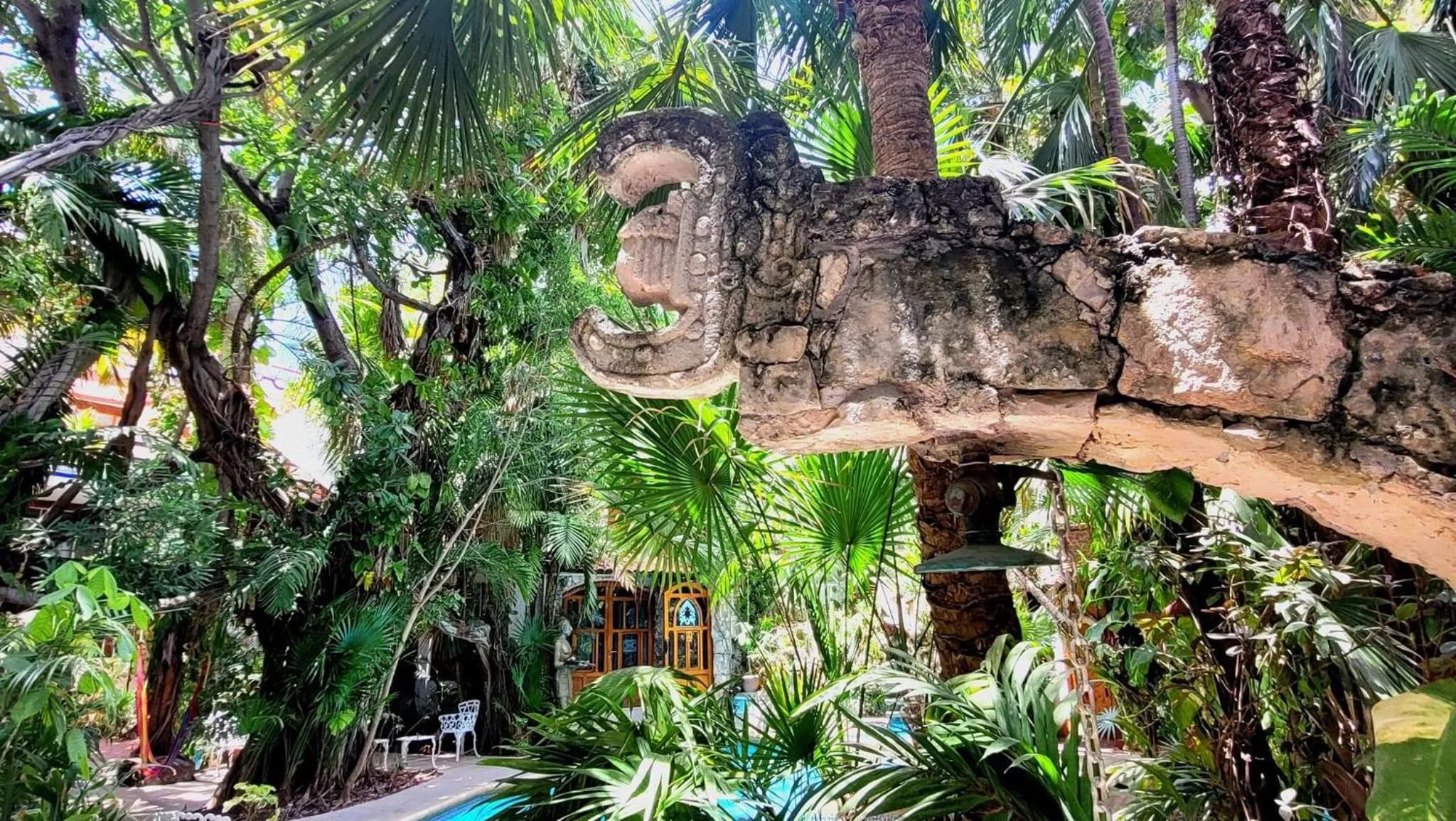 Garden in Eco-hotel El Rey del Caribe