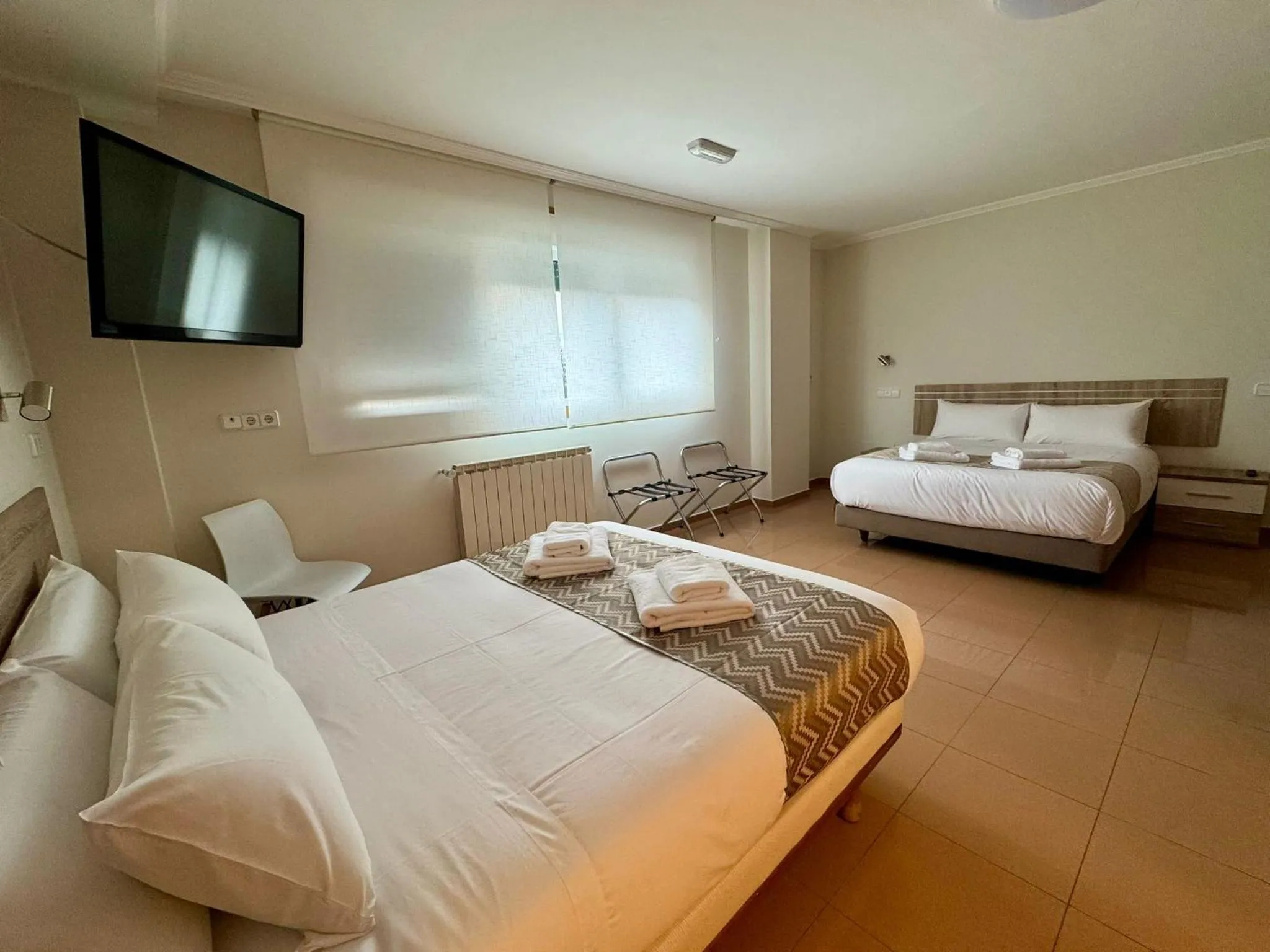 Bed in Hotel Reigosa