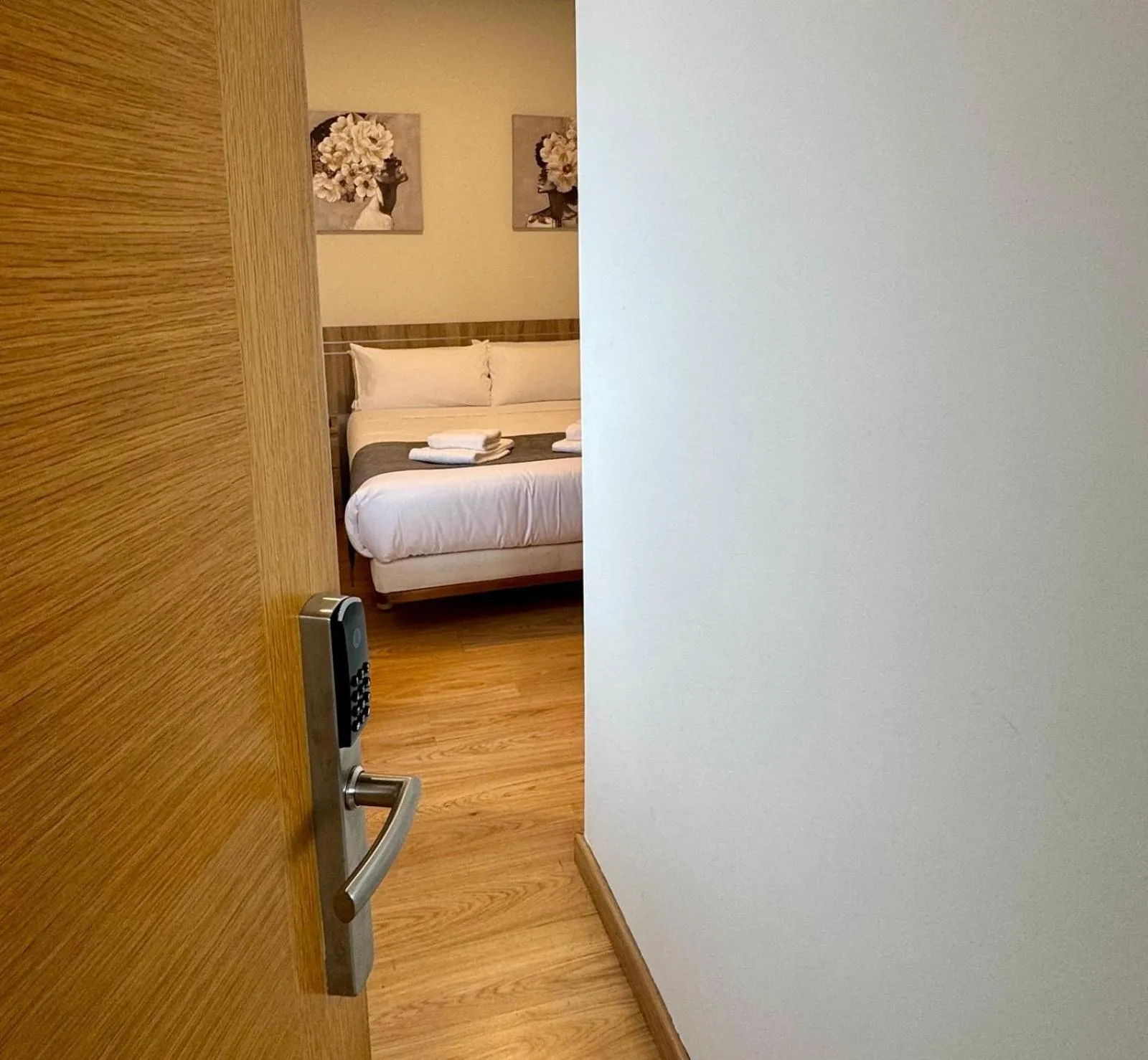 Bed in Hotel Reigosa