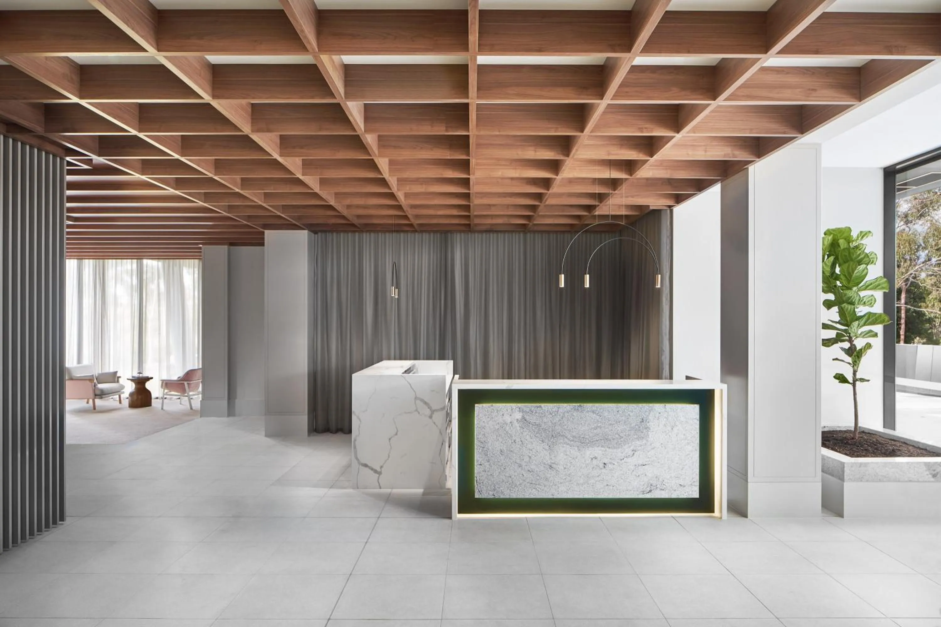 Lobby or reception, Bed in Element Melbourne Richmond