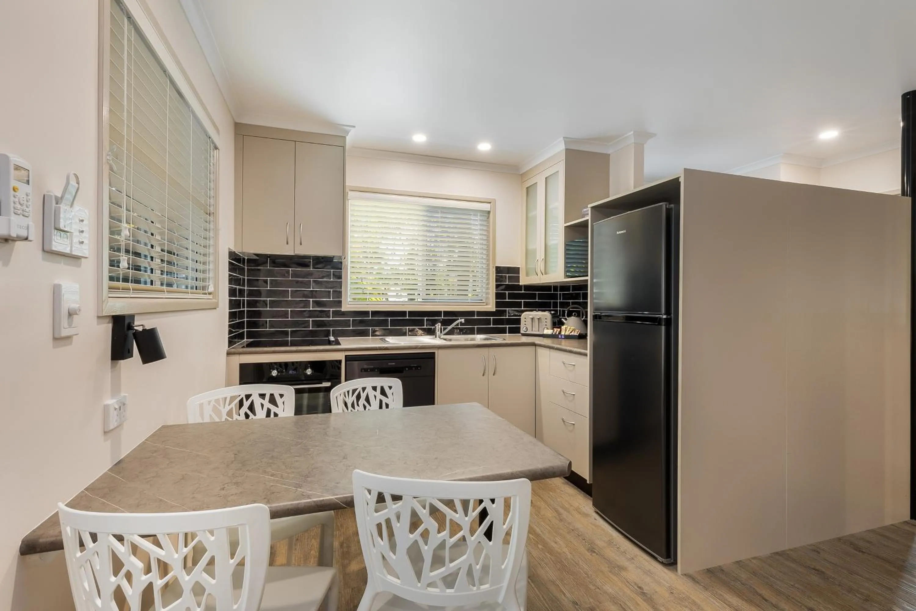 kitchen in Comfort Resort Blue Pacific