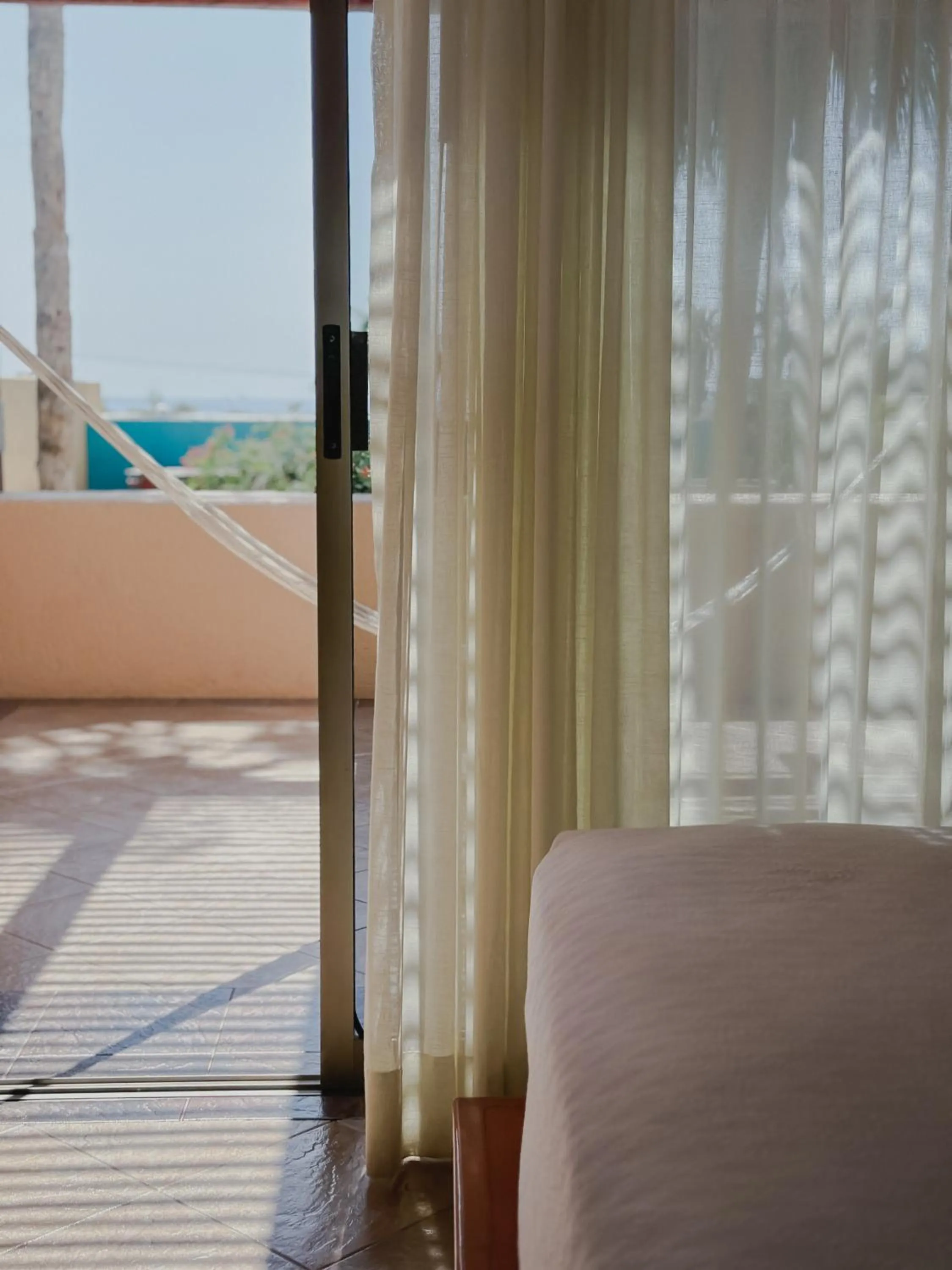 Balcony/Terrace, Bed in Hotel Los Patios