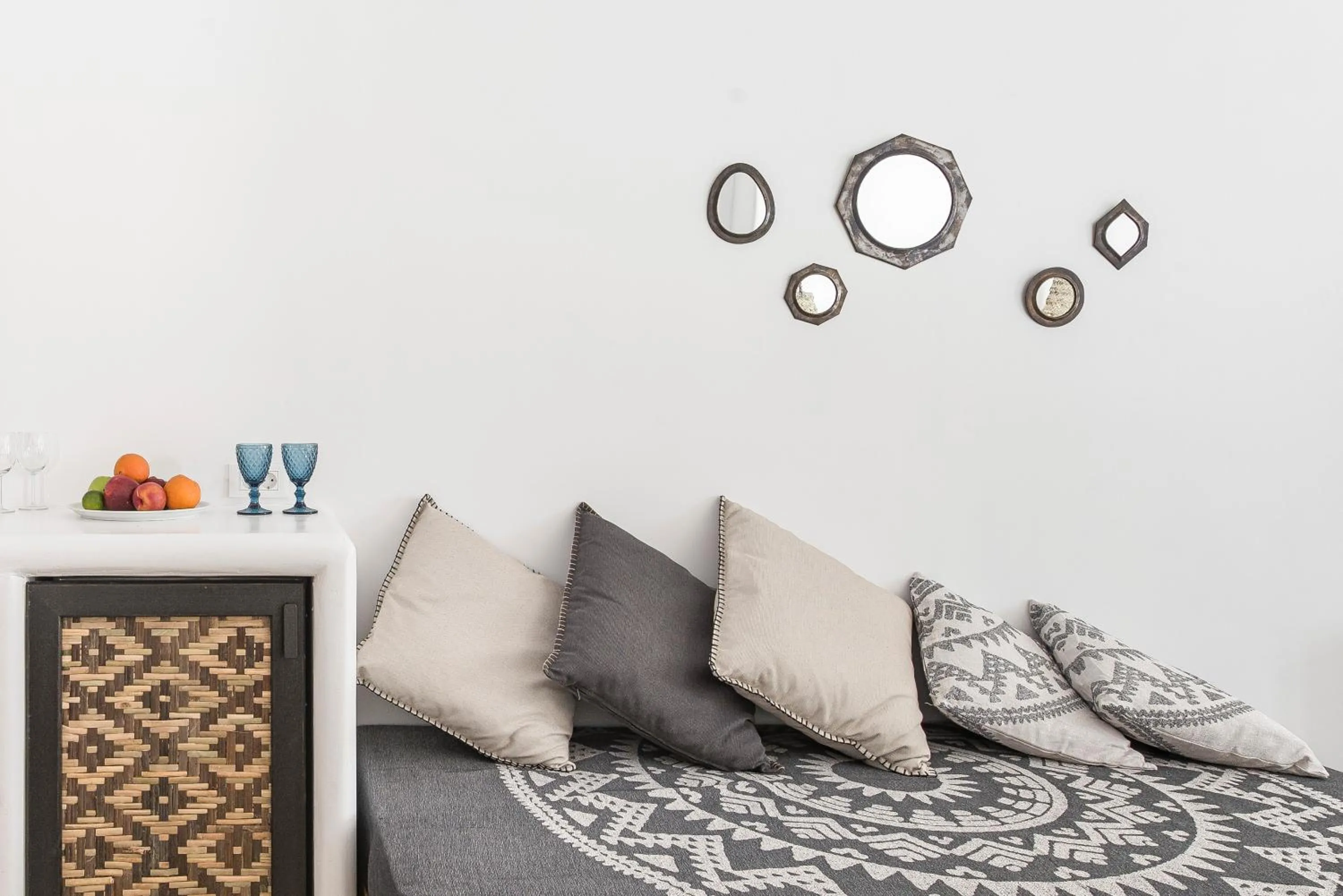 Seating area, Bed in Little Venice Villas