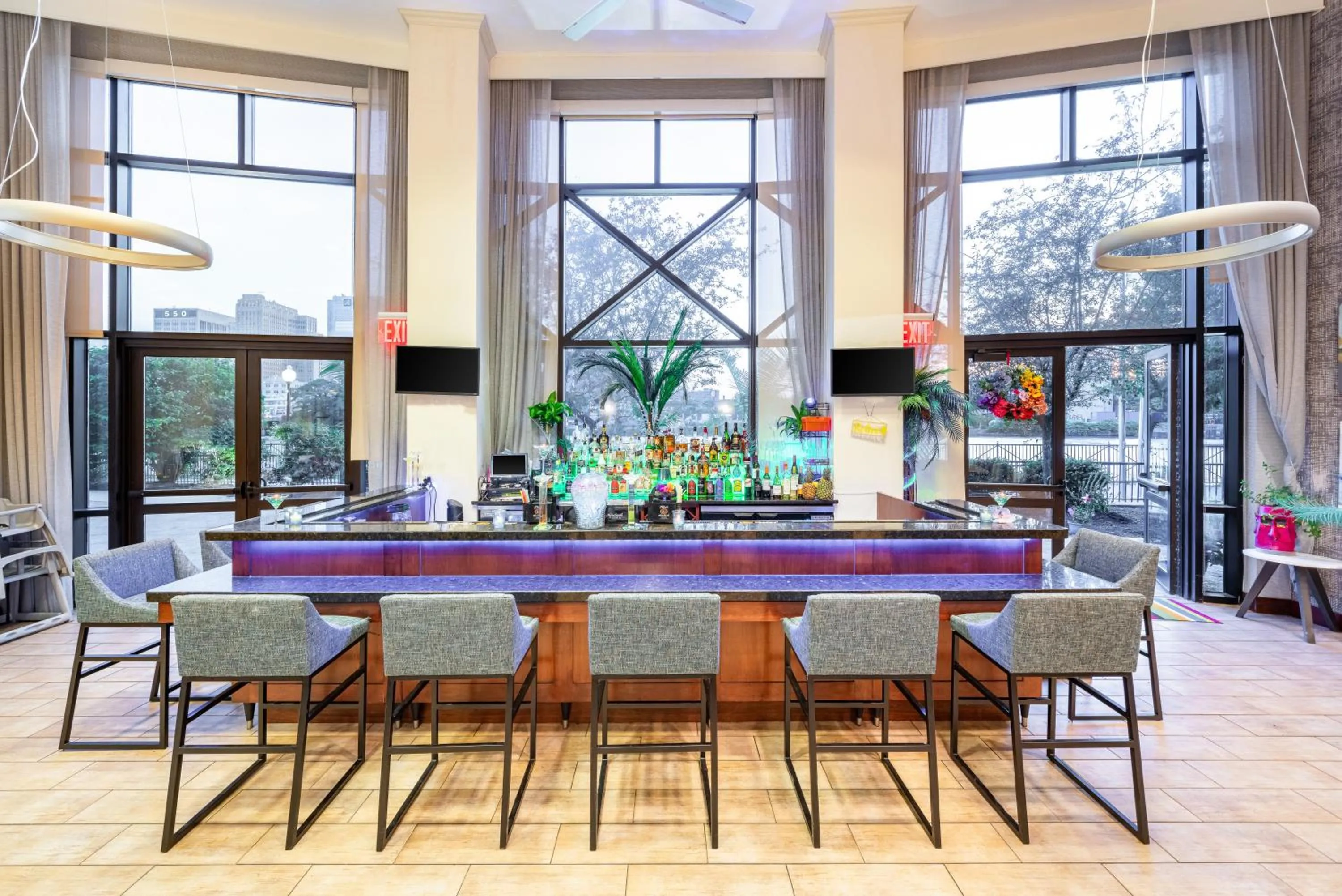 Lobby or reception in Hampton Inn & Suites Newark-Harrison-Riverwalk