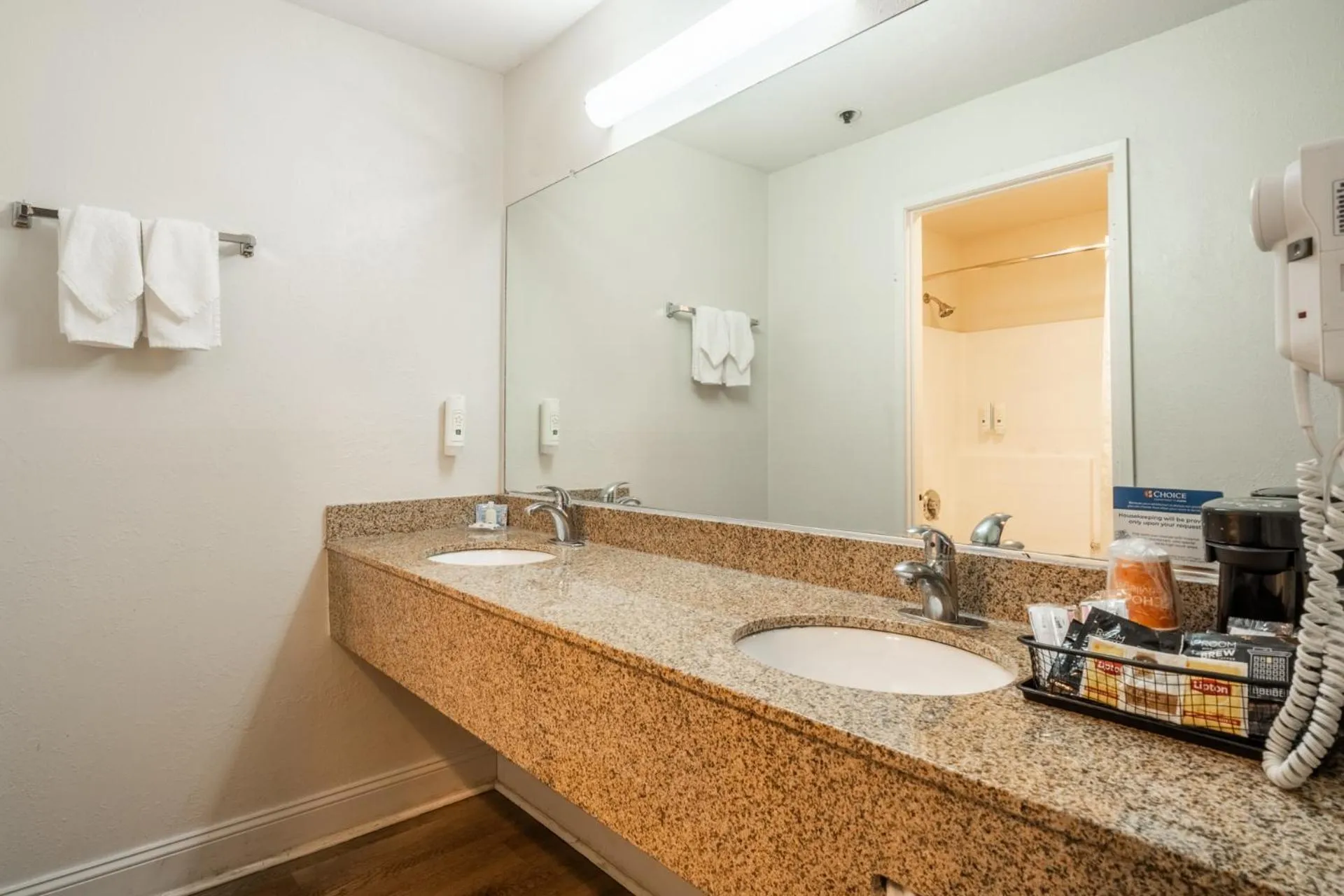 Bathroom in Quality Inn near Mammoth Mountain Ski Resort