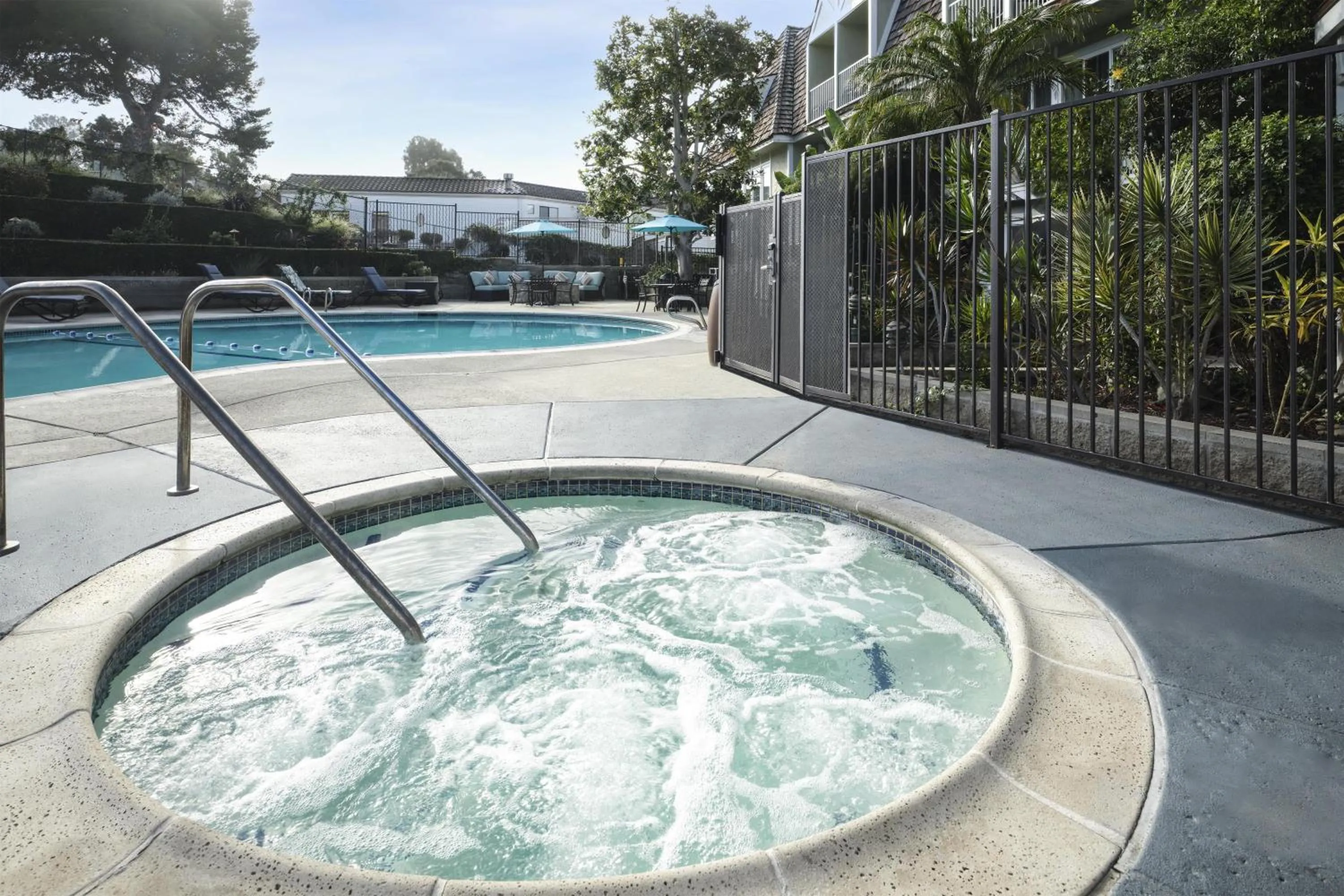 Pool view in Best Western Premier Hotel Del Mar