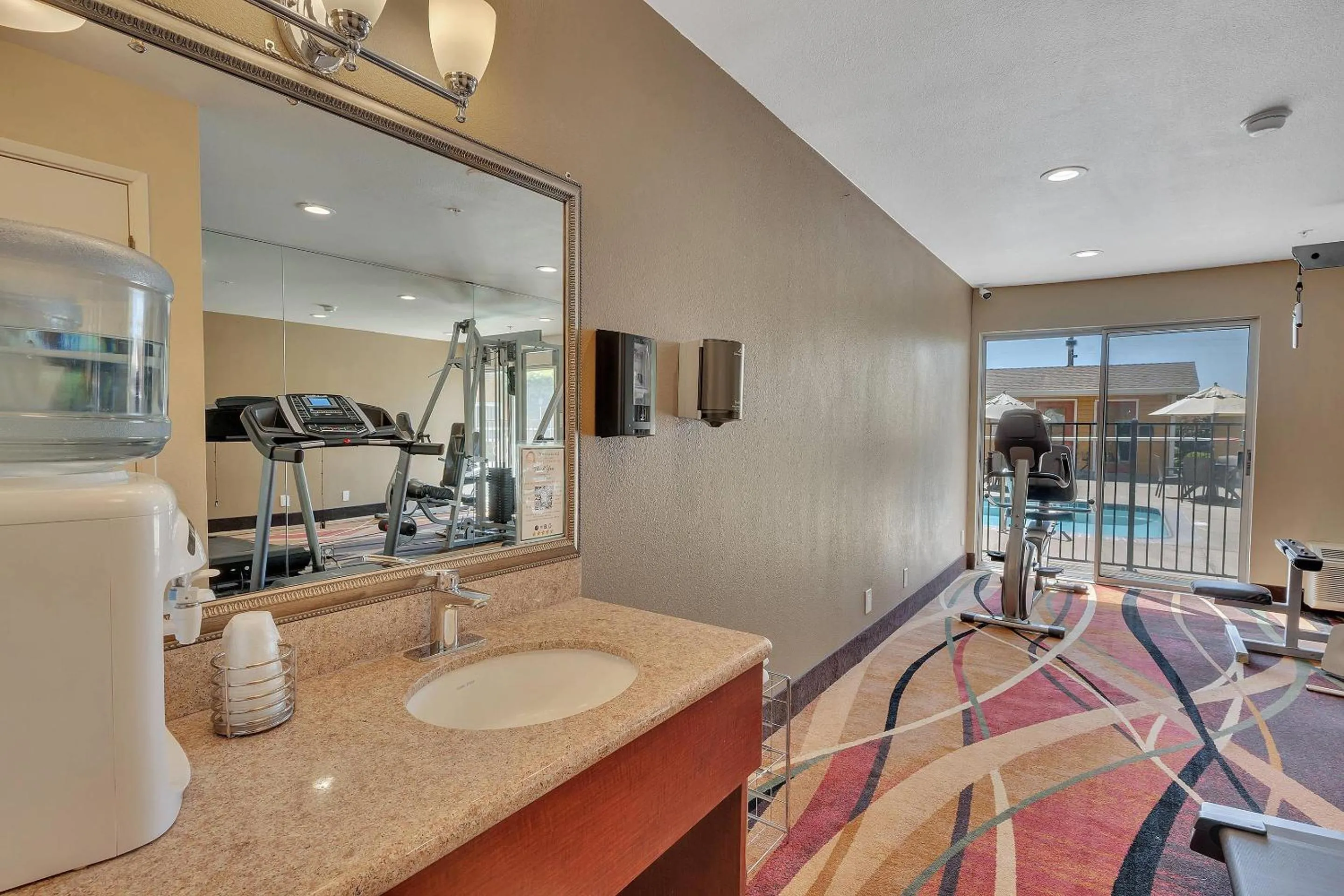 Fitness centre/facilities in Quality Inn near Six Flags Discovery Kingdom-Napa Valley