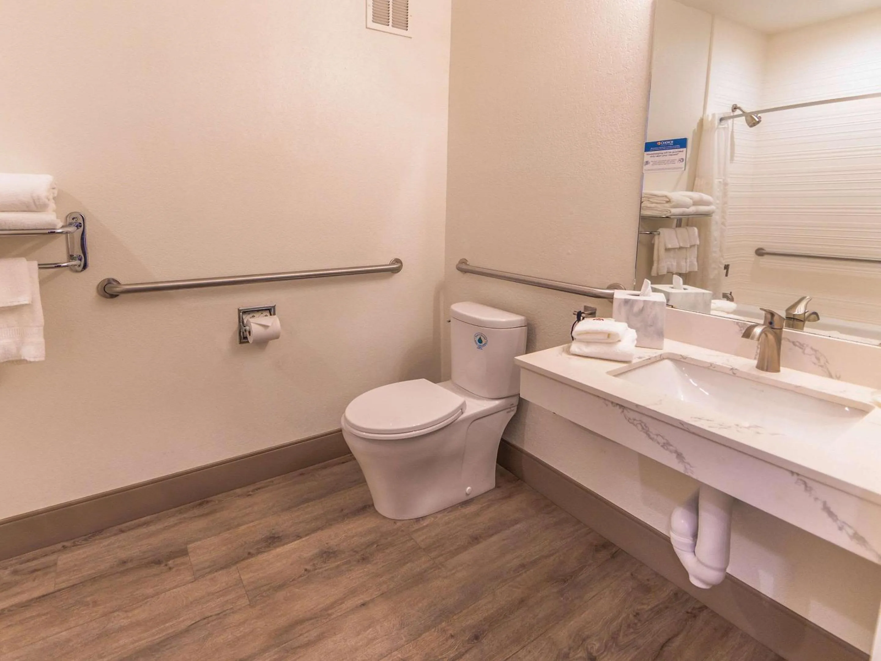 Toilet in The Hanford Hotel