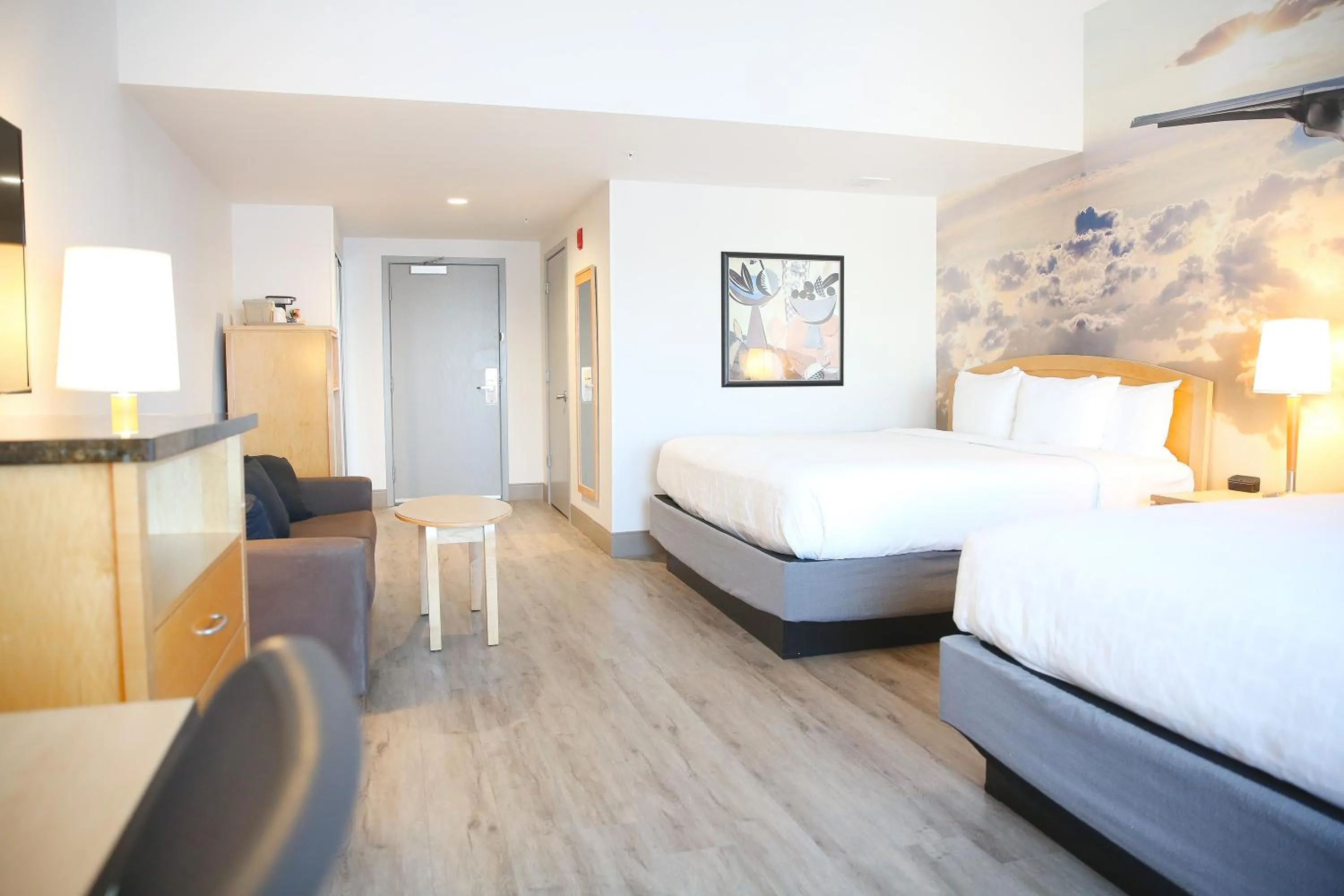 Bed in The Hanford Hotel