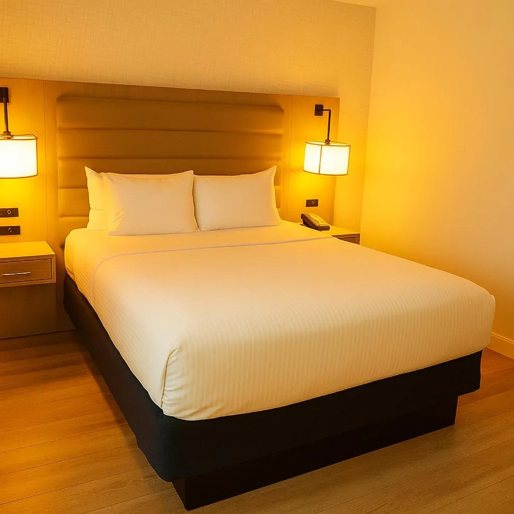 Bed in Cherry Orchard Inn