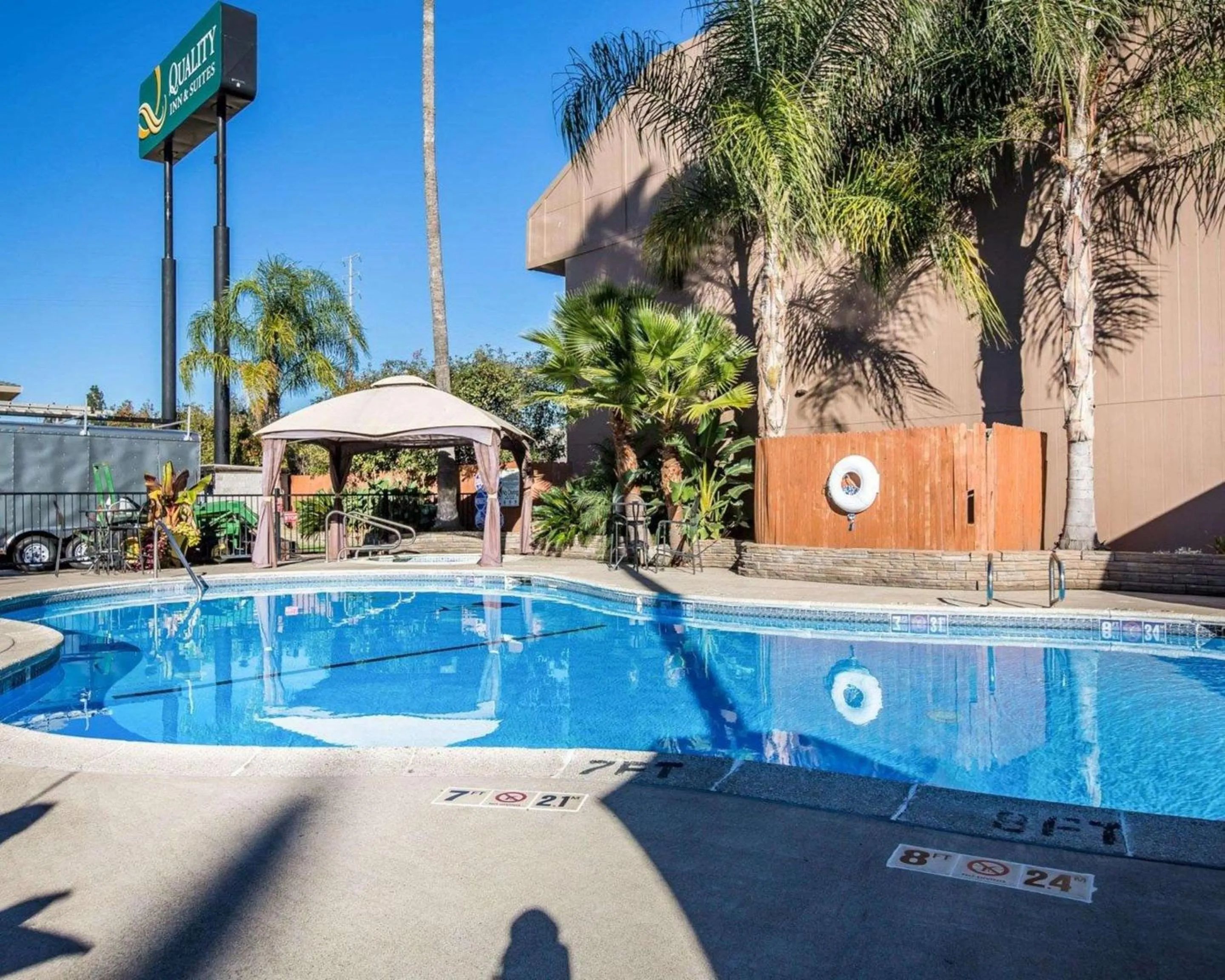 Pool view in Quality Inn & Suites Cameron Park Shingle Springs
