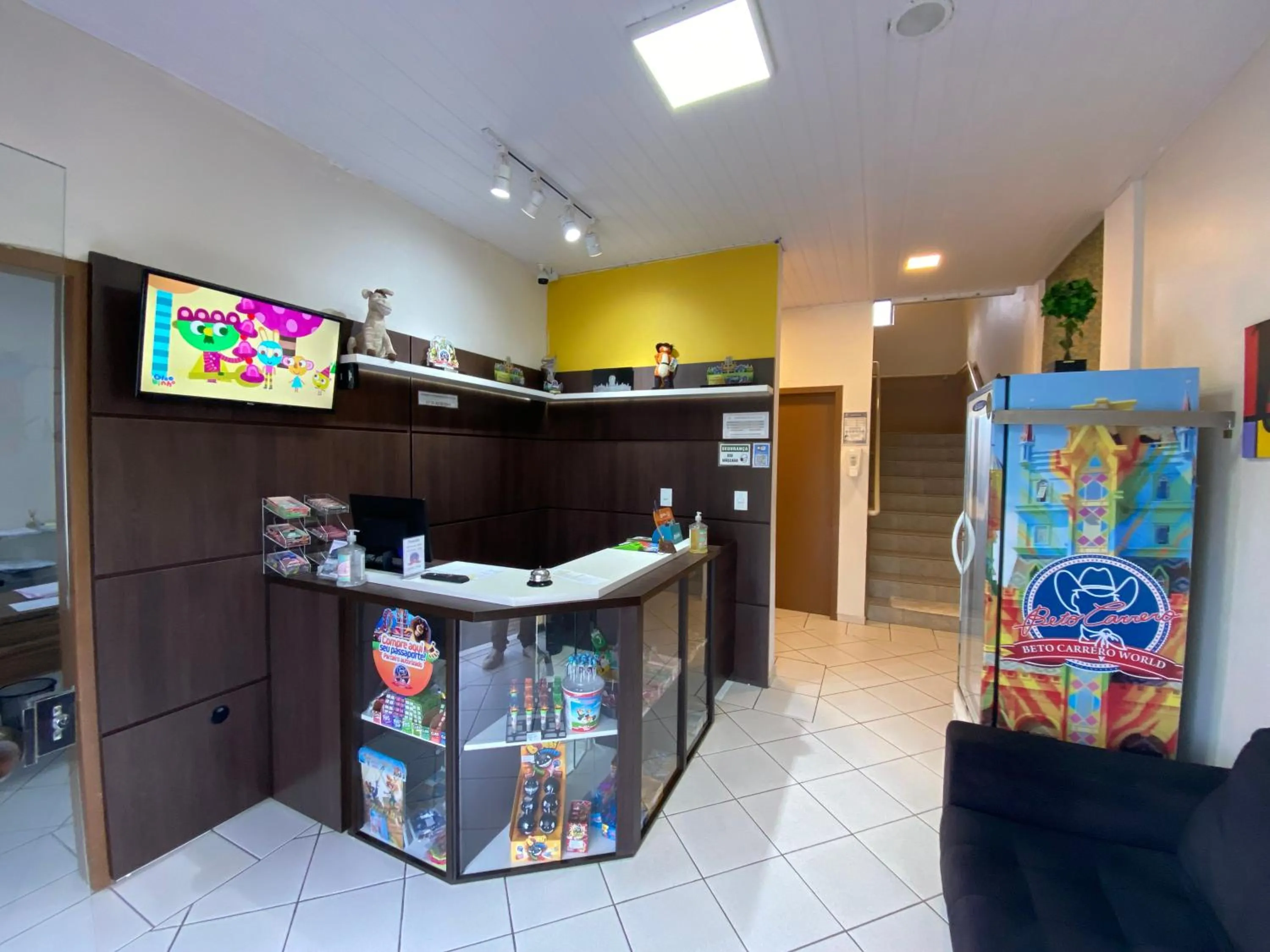 Lobby or reception in Pousada Cores