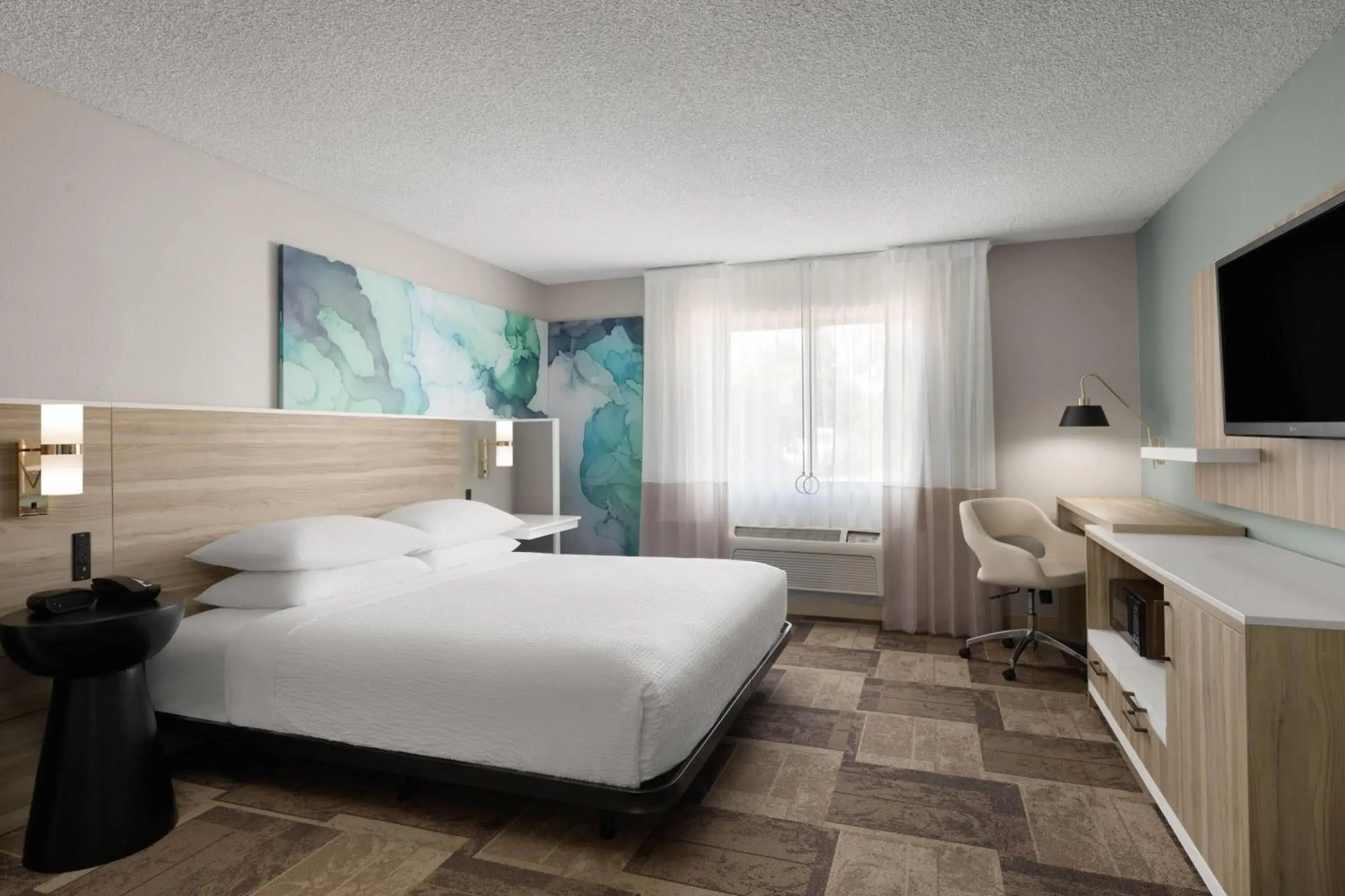 King Room with Mobility/Hearing Access and Roll-In Shower, Non-Smoking in Wyndham Garden Newark Fremont Silicon Valley King Room with Mobility/Hearing Access and Roll-In Shower, Non-Smoking in Wyndham Garden Newark Fremont Silicon Valley