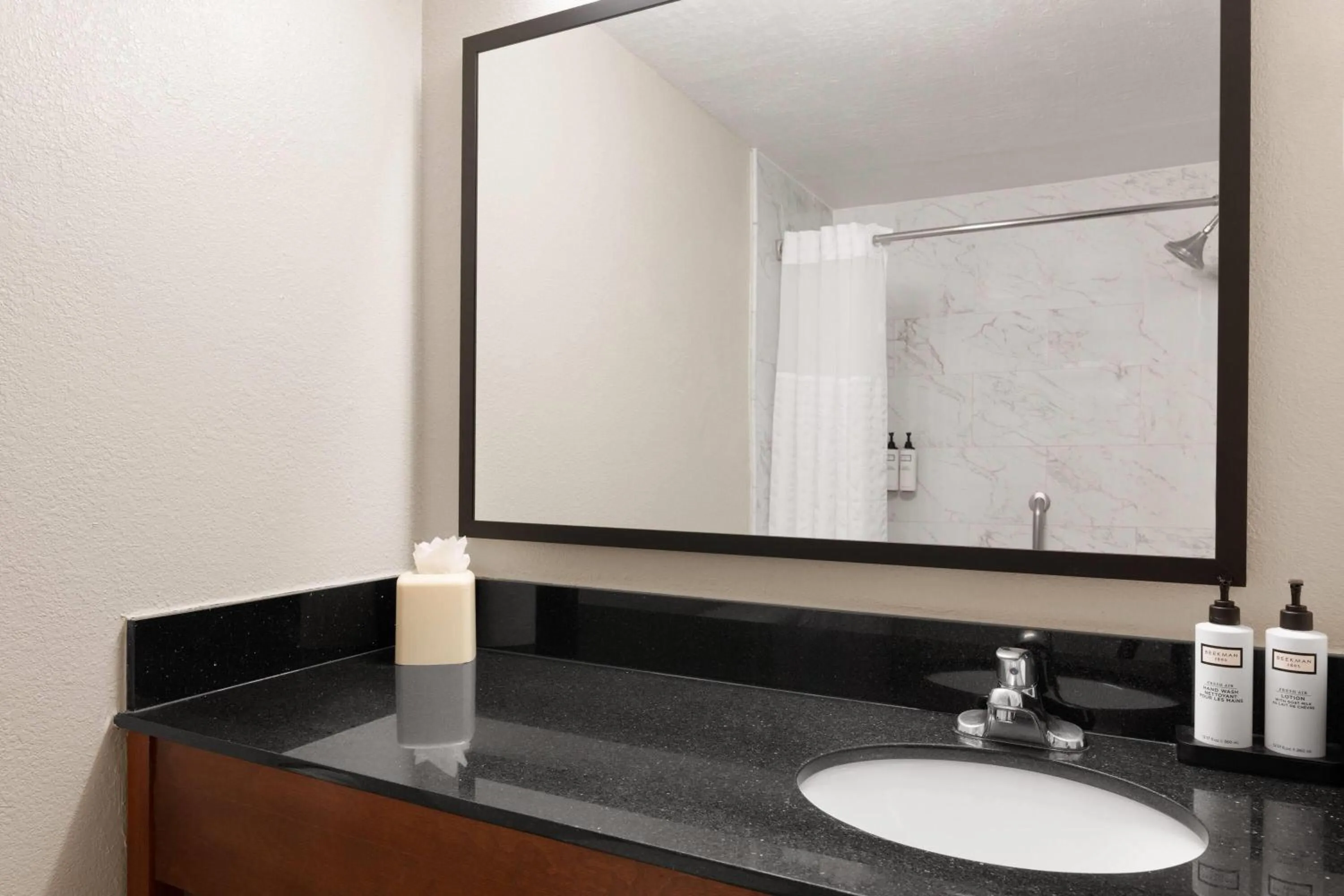 Bathroom in Wyndham Garden Newark Fremont Silicon Valley
