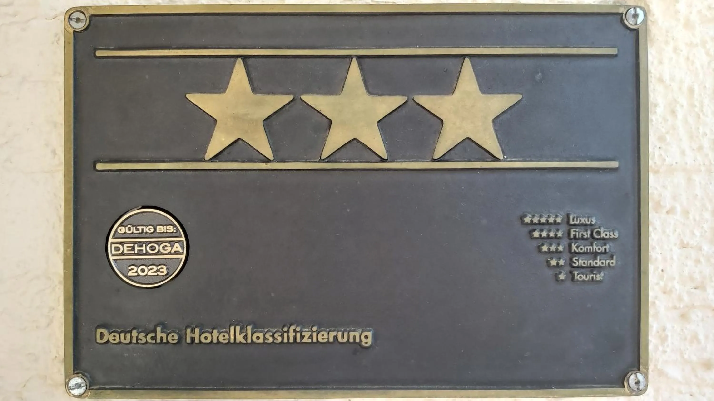 Certificate/Award in Hotel Arheilger Hof