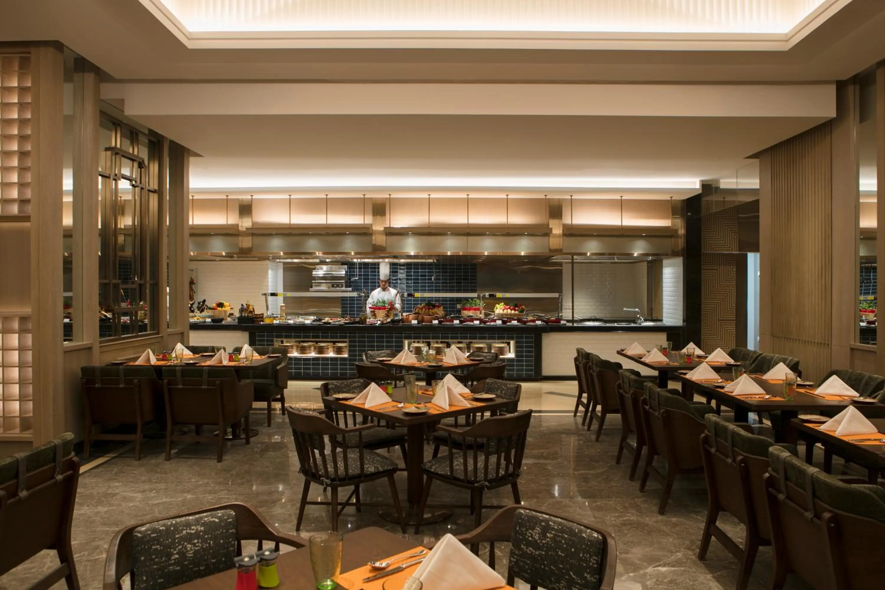 Buffet breakfast in Shangri-La Yuanqu, Suzhou