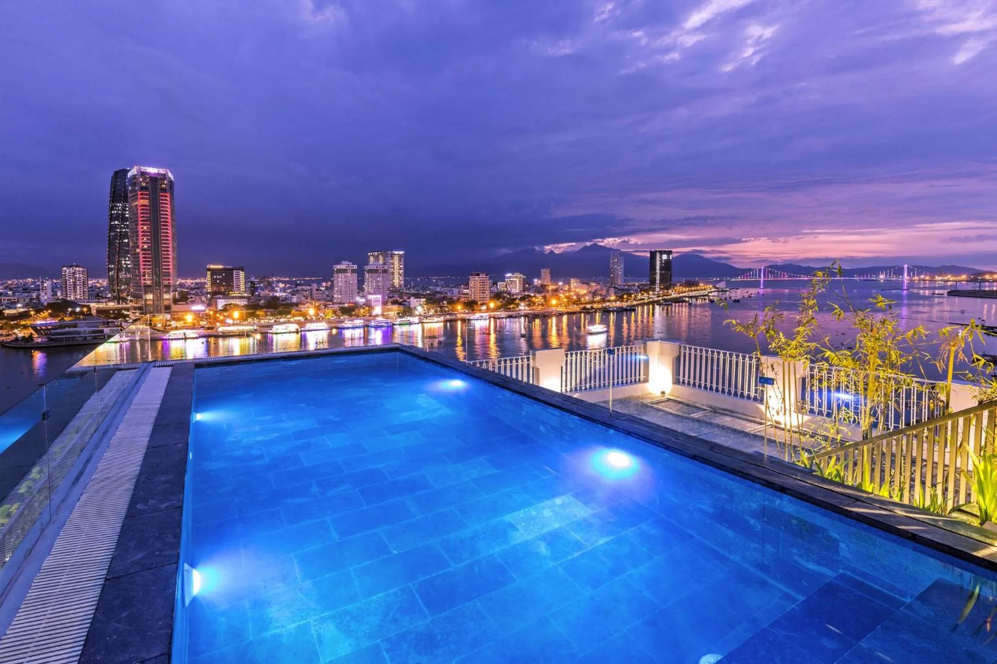 Pool view in IBIZA Riverfront Da Nang Hotel