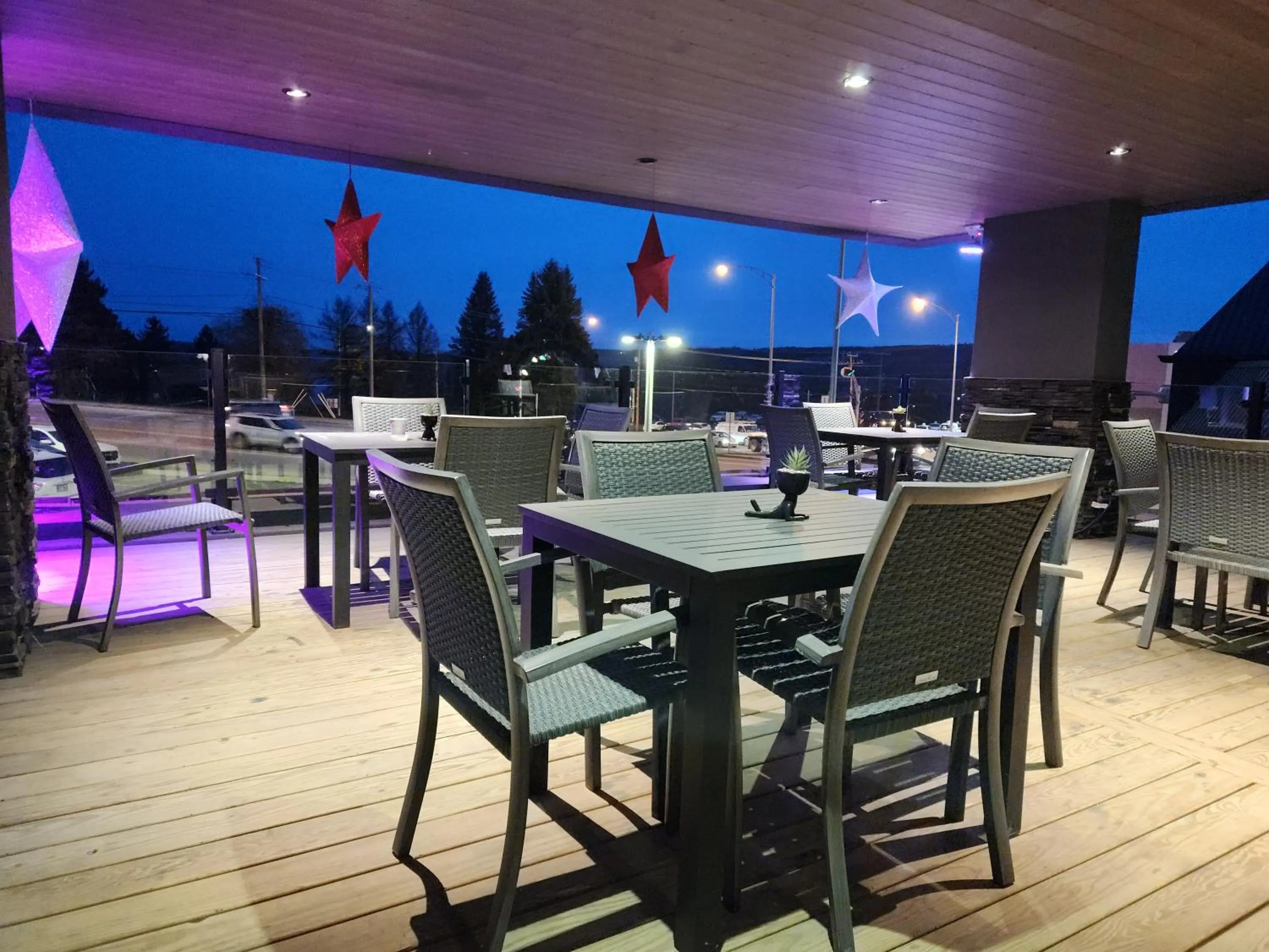 Patio in Comfort Inn