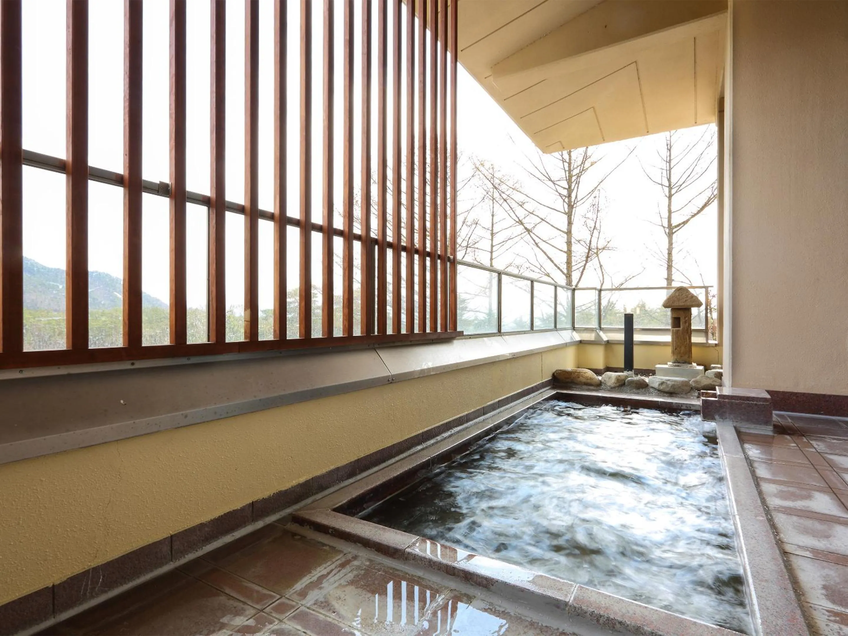 Hot Spring Bath in Kurobe Sunvalley Hotel