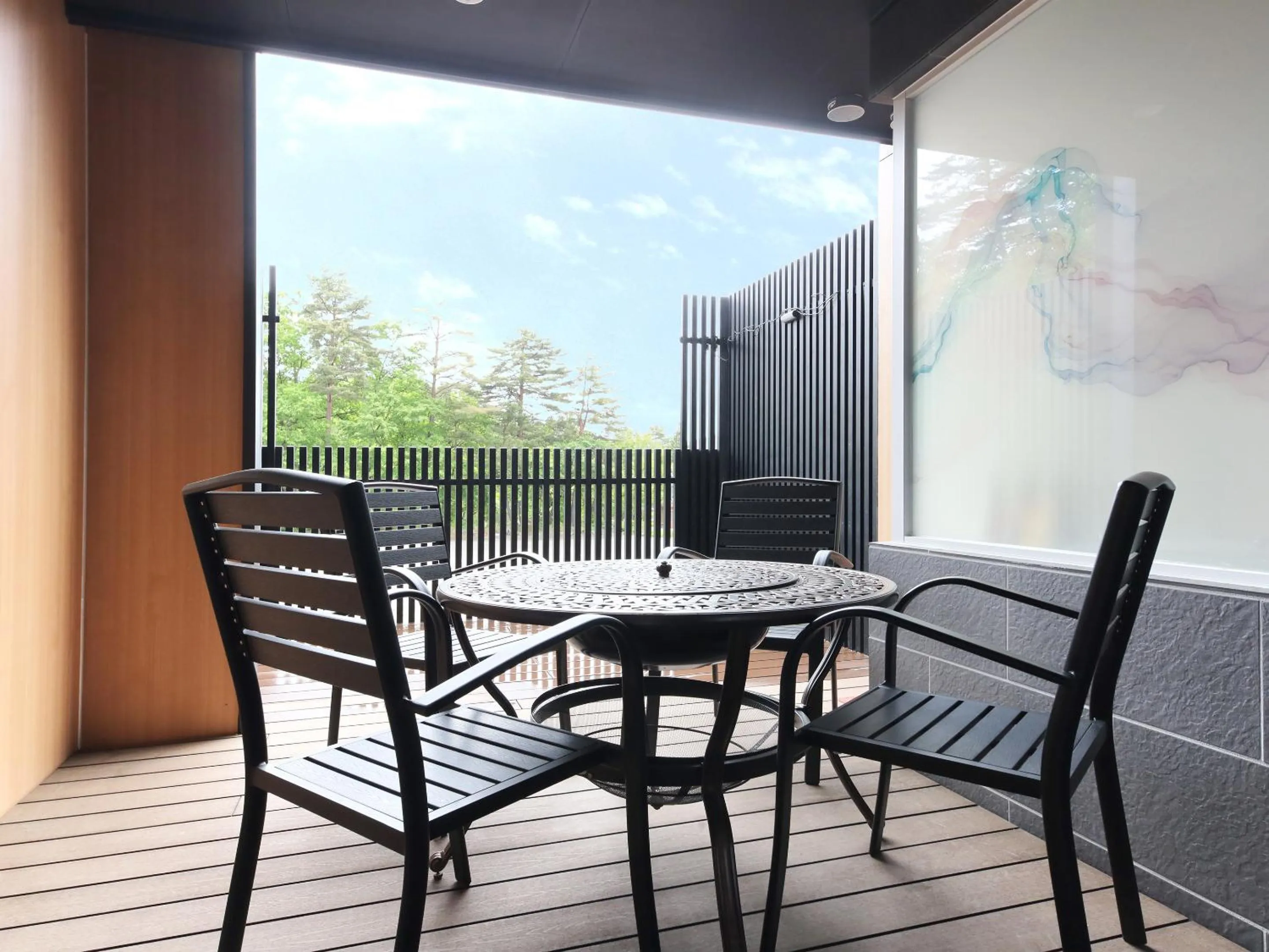 Balcony/Terrace in Kurobe Sunvalley Hotel