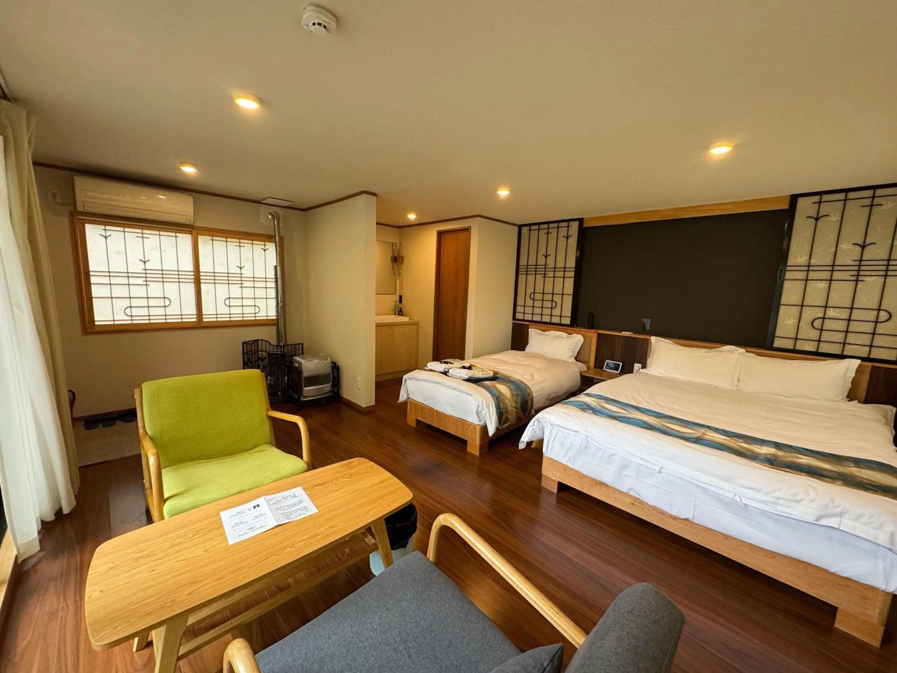 Bed in Kurobe Sunvalley Hotel