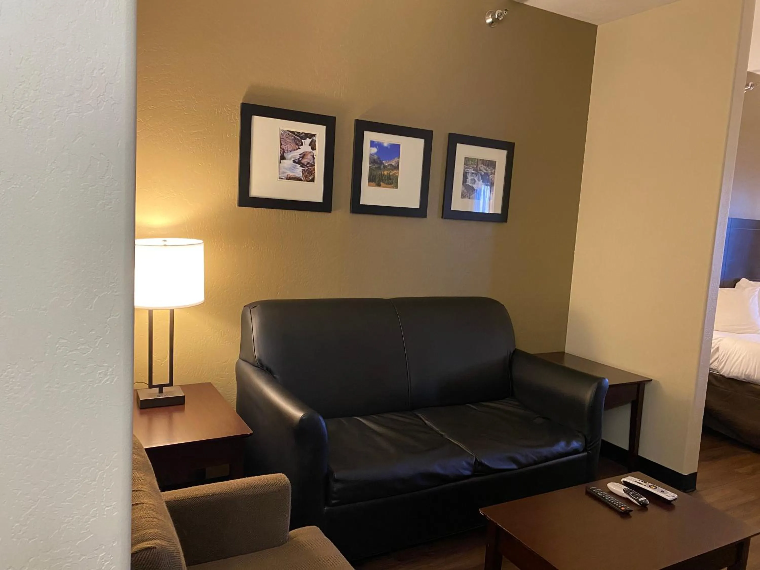 Seating area, Bed in Comfort Inn & Suites Gunnison-Crested Butte