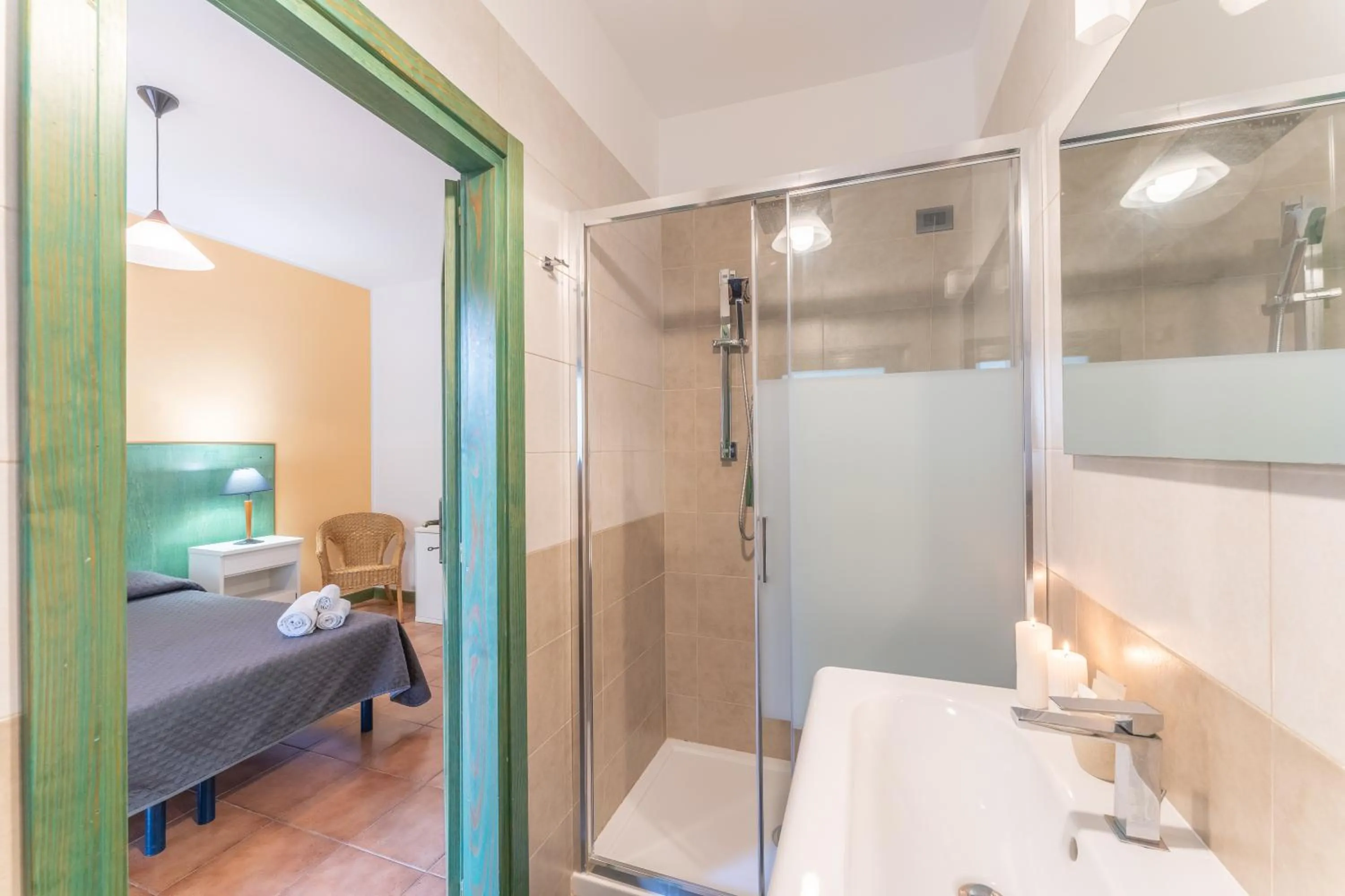 Bathroom, Bed in Residence I Mirti Bianchi