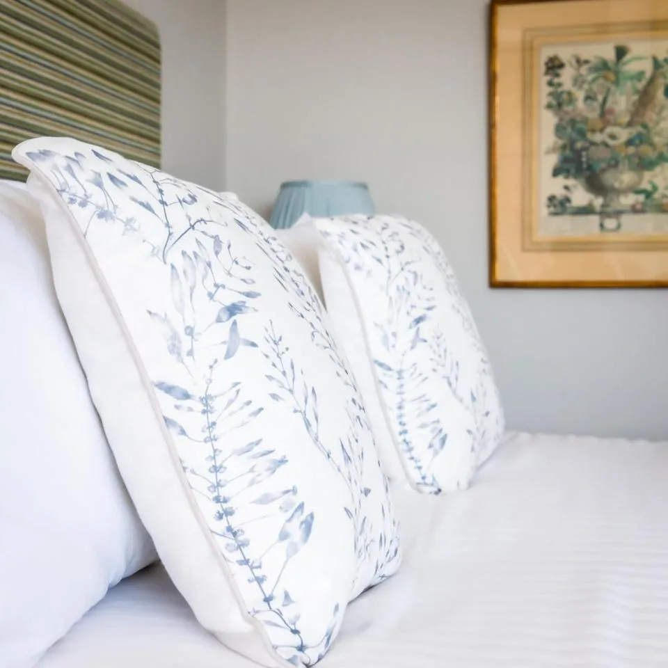 Bed in The Porlock Weir Hotel