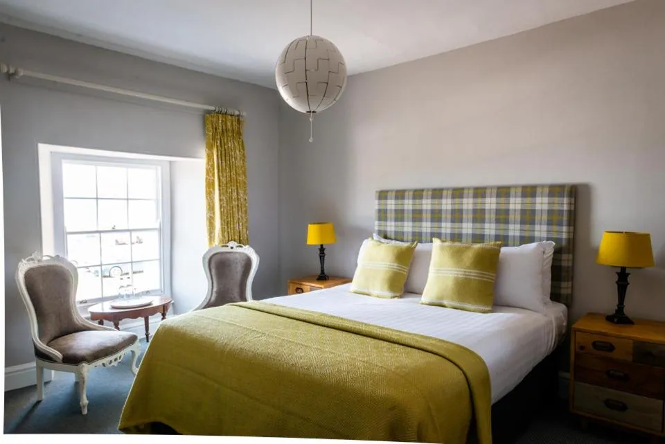 Bed in The Porlock Weir Hotel